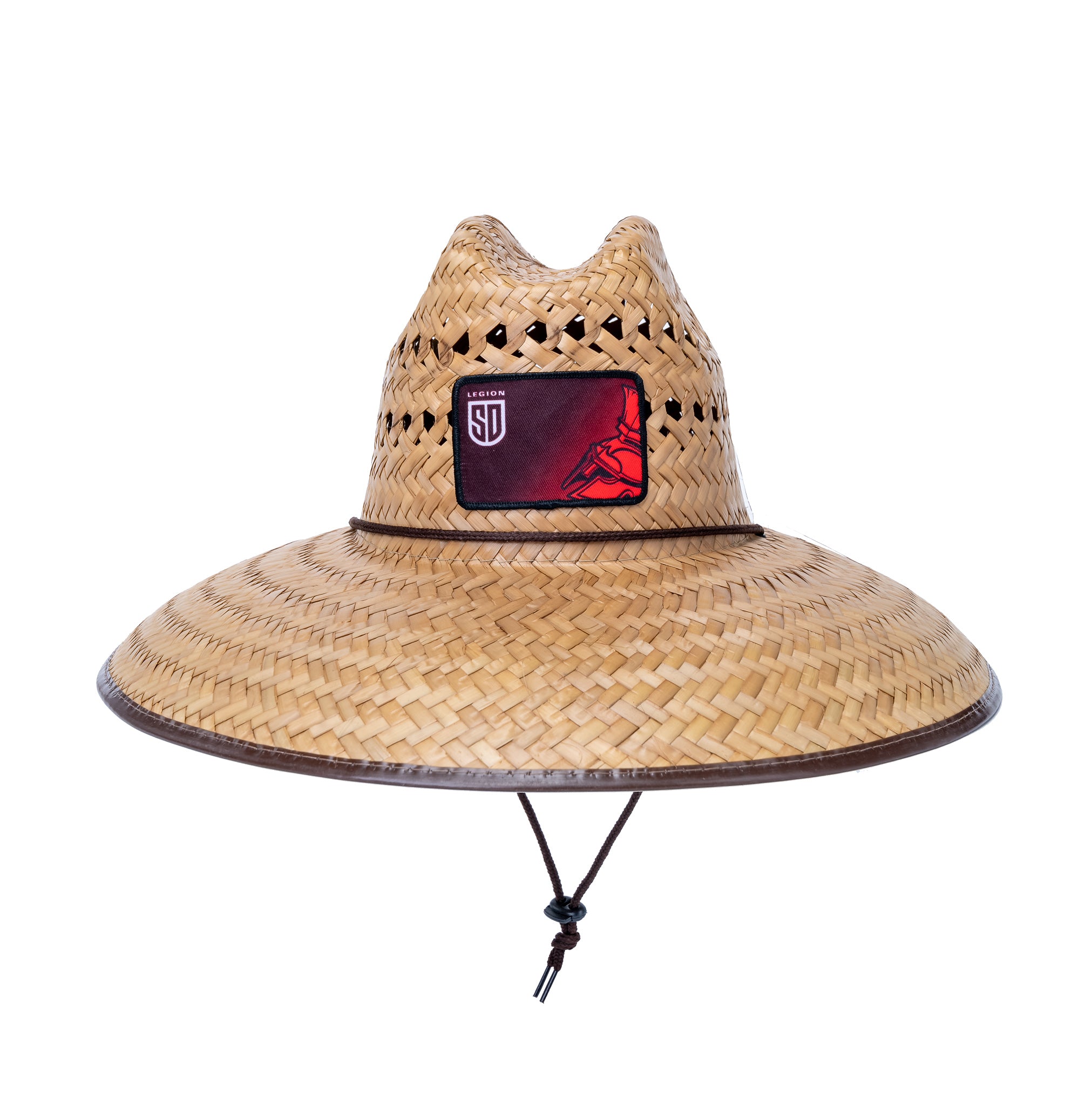 SD Legion Wide Brim Straw Patch Hat - UPF 50+ Sun Protection for Men & Women - Perfect for Beach, Hiking, and Outdoor Adventures