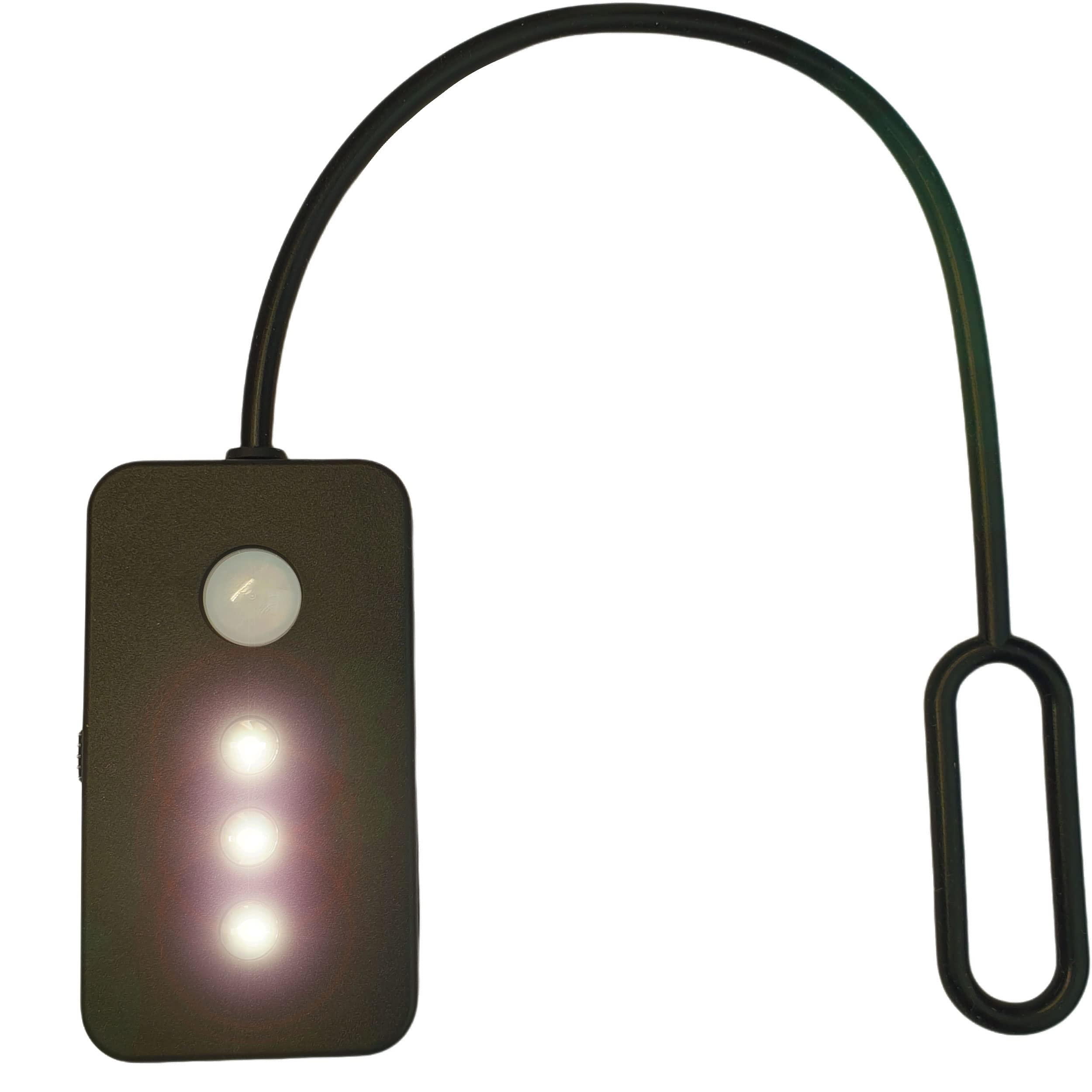 LED Purse Light with Auto Sensor - Keychain Flashlight for Handbags, Wallets & Camping Gear | Perfect for Nighttime Visibility & Emergency Use (Black)