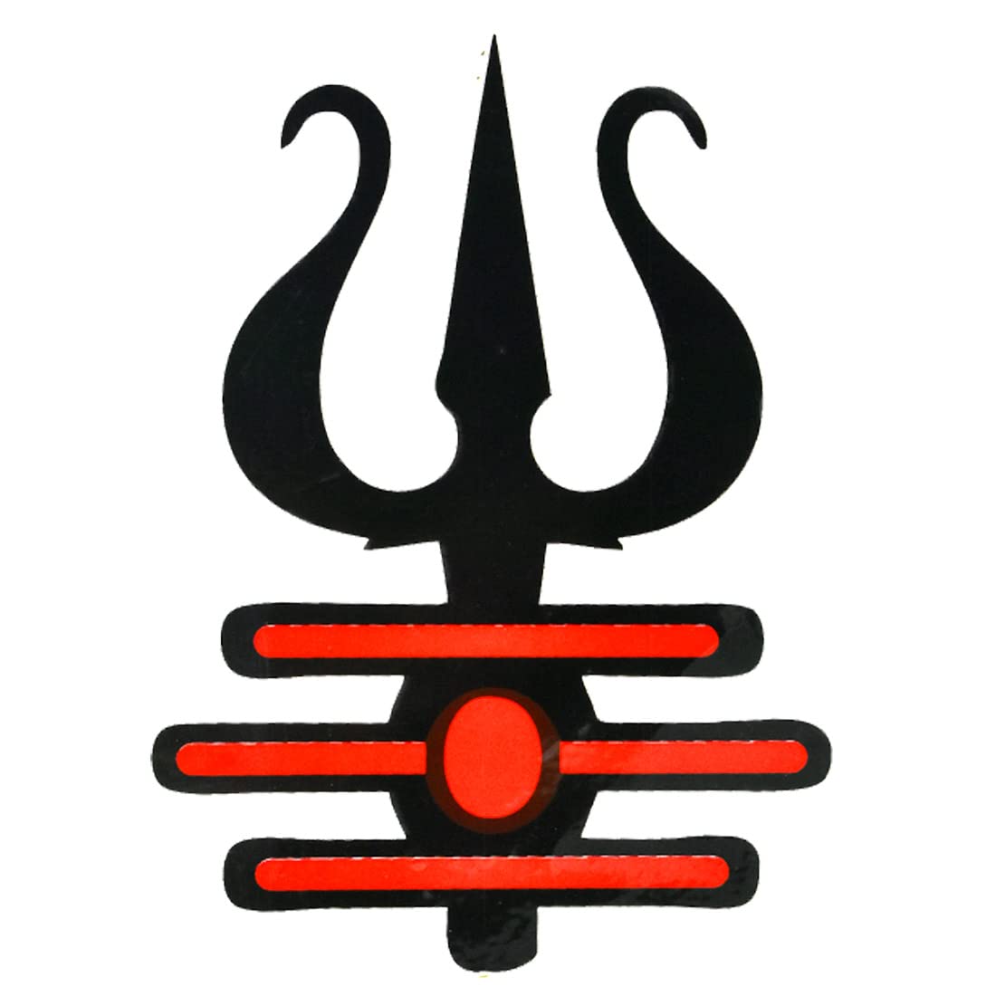AFH Lord Shiva Trishul Religious Waterproof Temporary Tattoo Stickers for Men & Women - Festival, Yoga, Spiritual Events Body Art