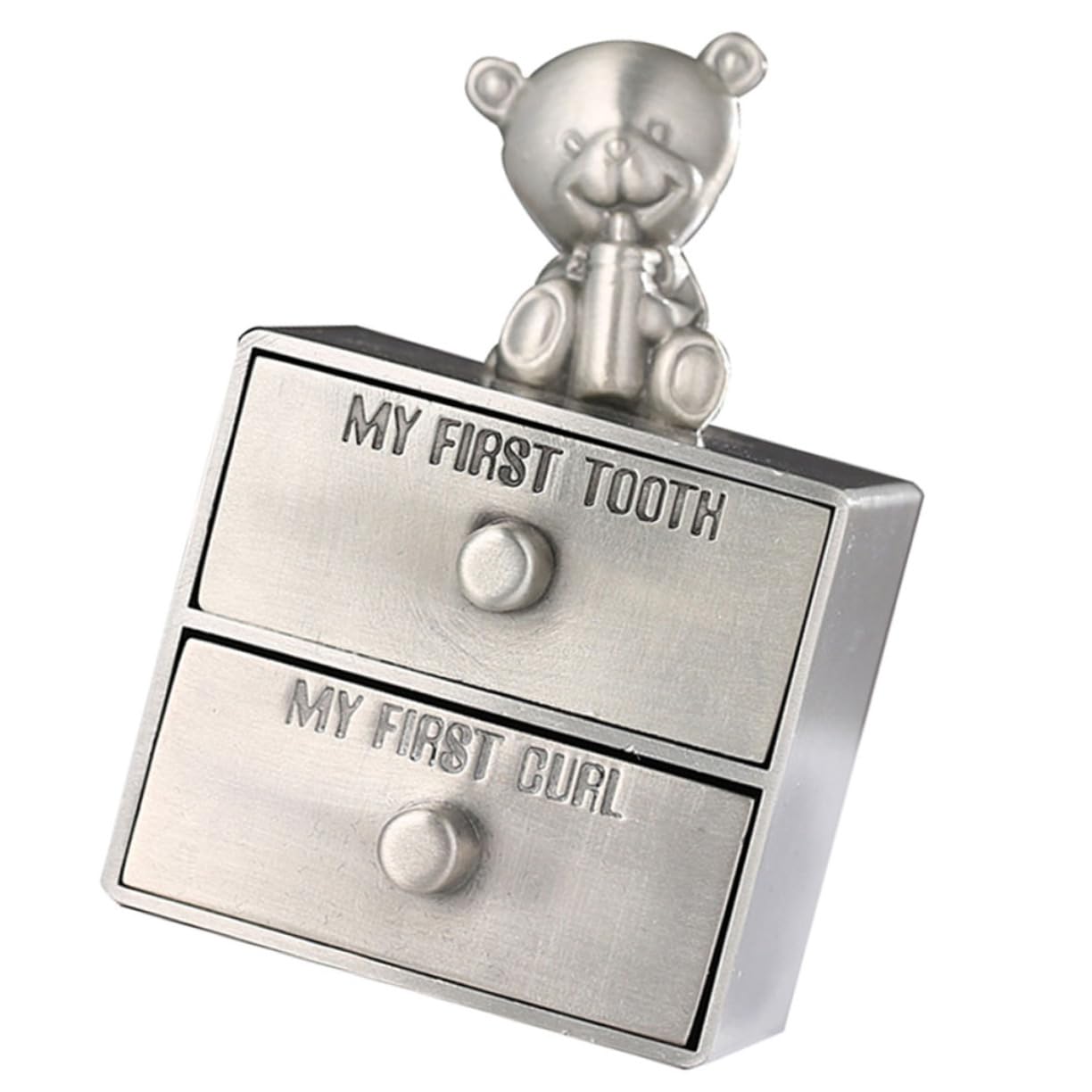 Elegant Metal Trinket Box for Tooth Storage & Jewelry Keepsake - Perfect for Newborn Baby Memories, Wedding Gifts & Home Decor