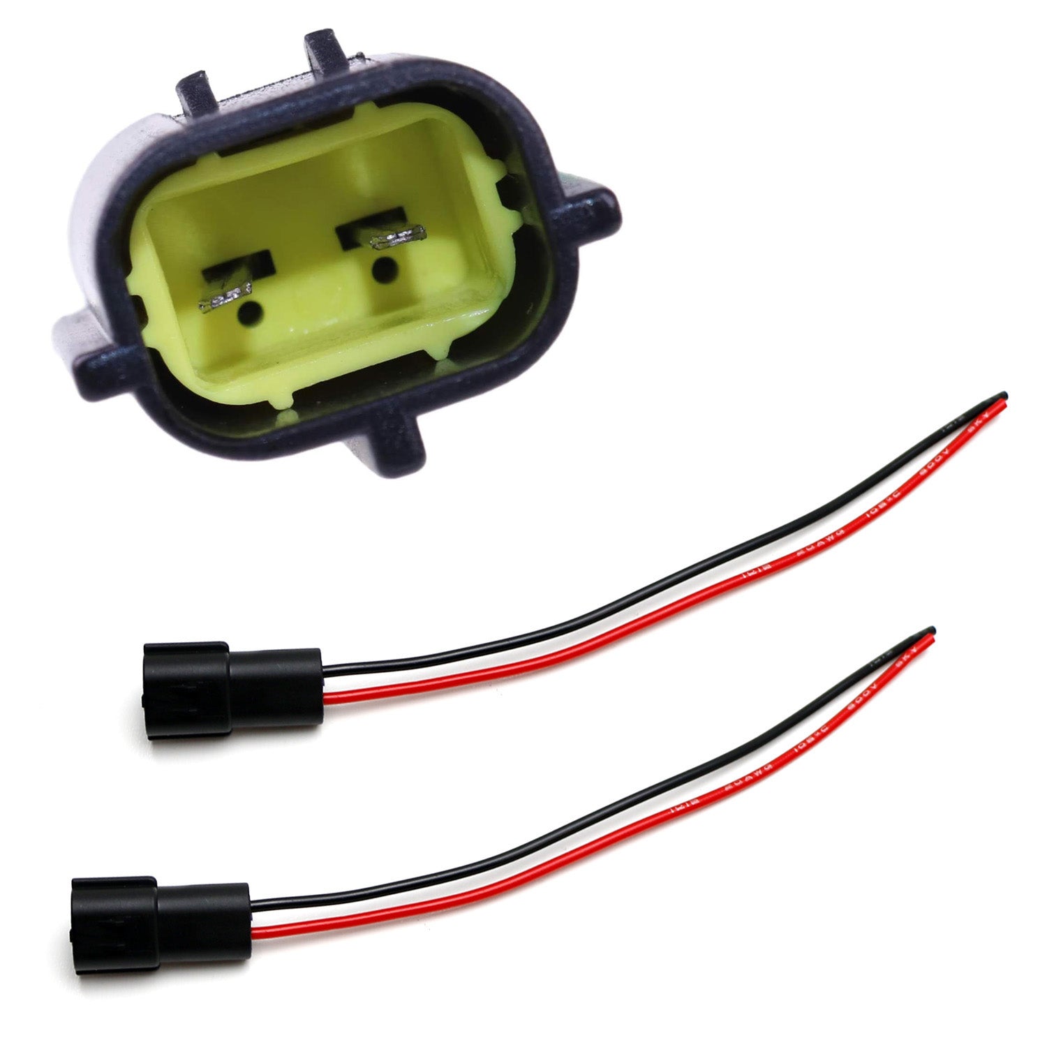 2-Pin Plug Adapters for Defender 2 & 3, NAS RDX Wipac LED Light Upgrade - Pre-Wired Electrical Connectors for Off-Road Vehicles & Work Lamps