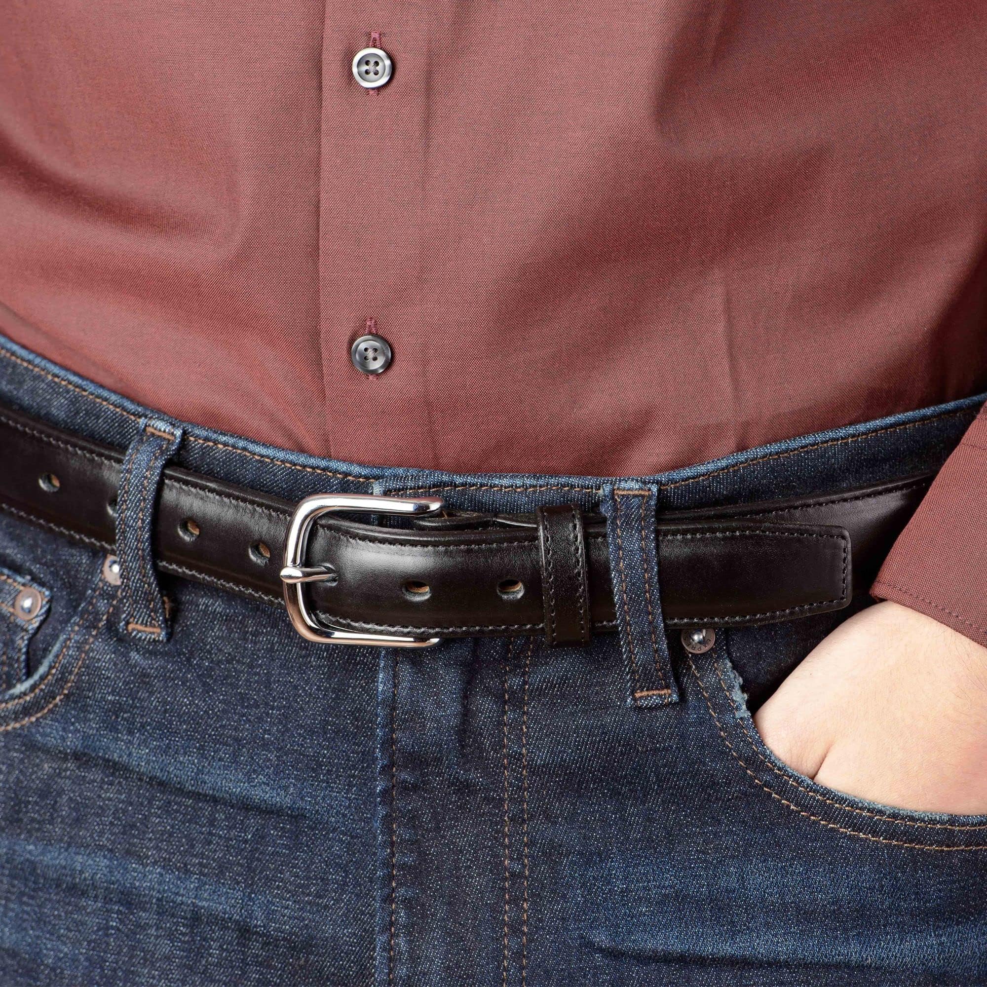 Premium Bullhide Leather Belt for Men - 1.25