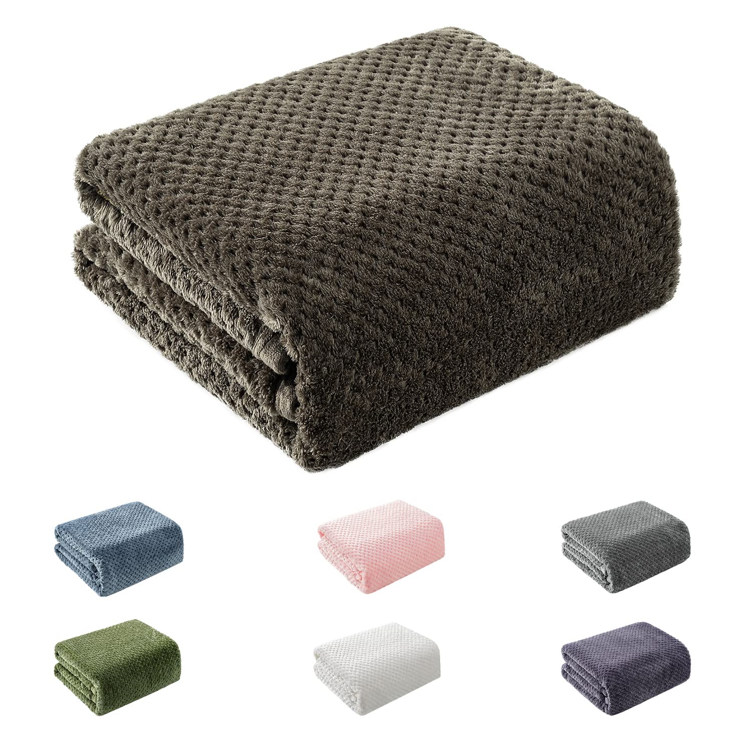 LYENDOS Soft & Warm Pet Blanket for Dogs & Cats - Cozy Fleece Throw for Couches, Beds, Travel & Outdoor Use - Medium 47x40 Inches, Brown - Perfect for Cuddling, Lounging & Keeping Pets Comfortable