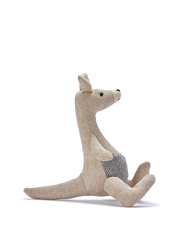 Mini Kylie Kangaroo Rattle - Soft Baby Teether Toy for Newborns & Infants | Cute Animal Shaker for Sensory Play & Early Learning | Perfect Gift for Baby Showers & Nursery Decor