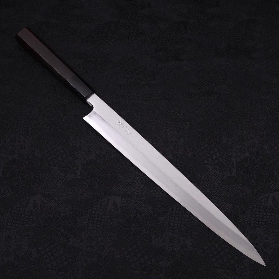 Premium Yanagiba Sushi Knife 300mm - Blue Steel #2 Kasumi Blade with Buffalo Ebony Handle - Perfect for Sushi Chefs & Japanese Cuisine Lovers