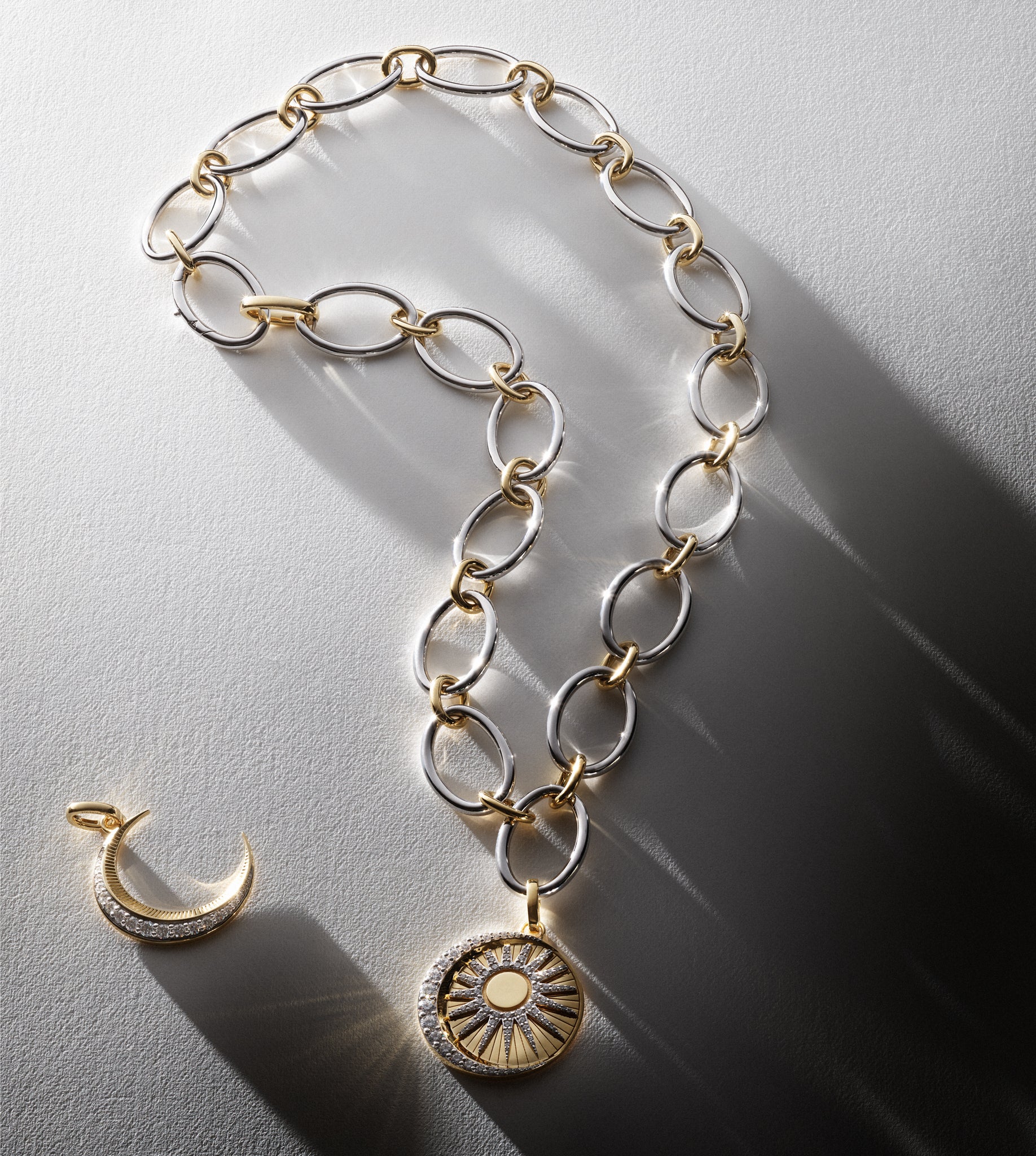 Oval Infinity Chain Necklace in Mixed Gold - Dainty & Elegant Jewelry for Women, Perfect for Everyday Wear, Date Nights & Special Occasions
