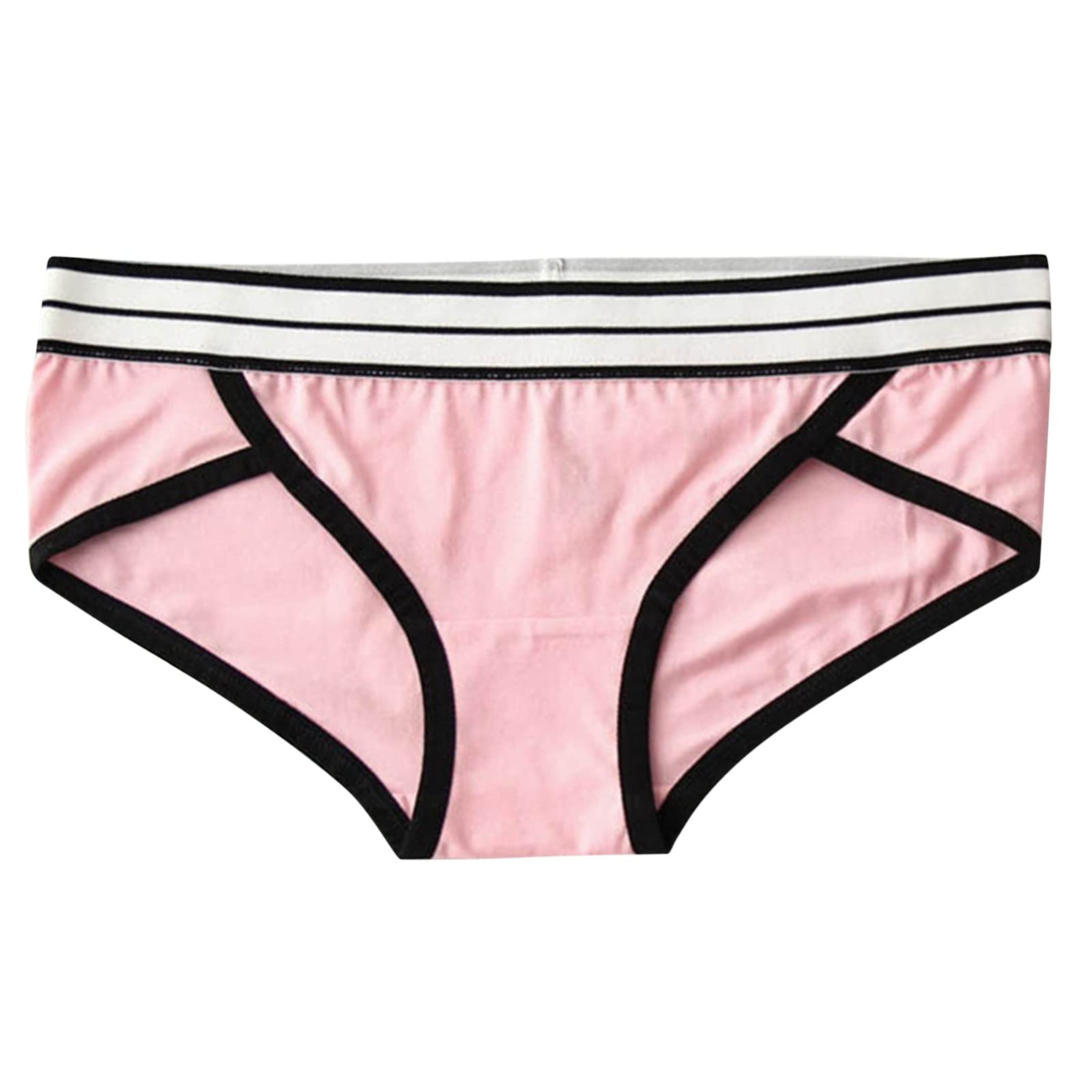 **Women's Cotton Lace Panties - Comfortable Underwear for Sports & Daily Wear - Black Lace Briefs with Wide Hip Hem - Perfect for Workouts, Travel & Casual Outfits**