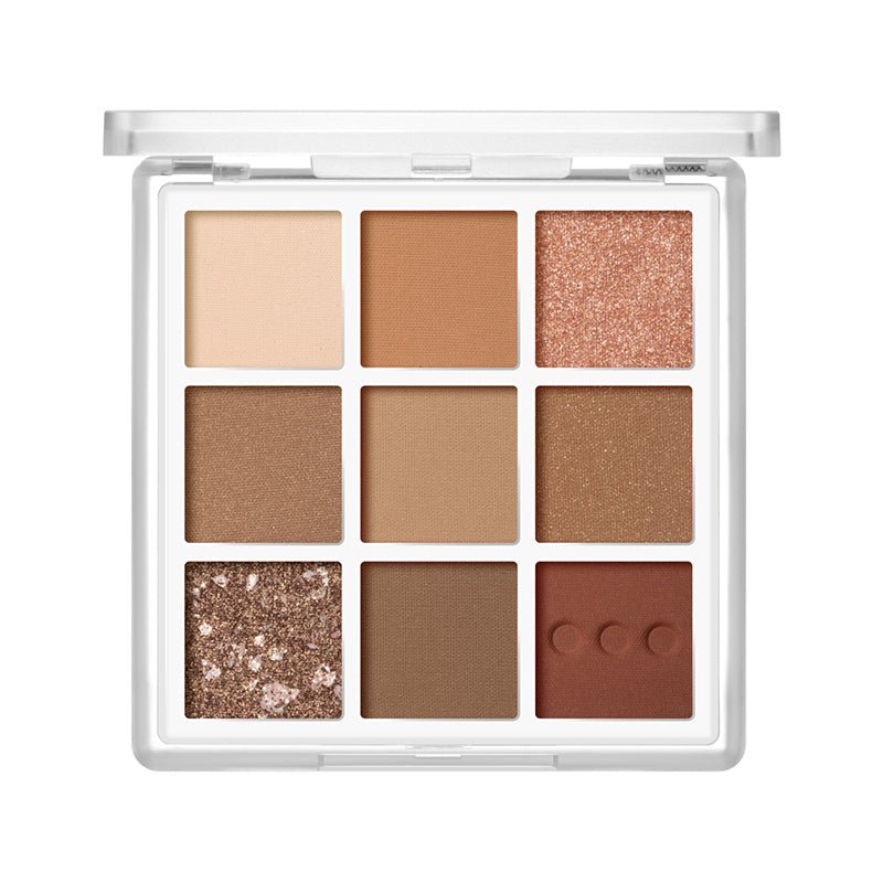 FOCALLURE Milk Tea 9-Color Eyeshadow Palette - Long Lasting Matte & Shimmer Makeup for Day & Night Looks - Perfect for Parties, Weddings & Everyday Wear