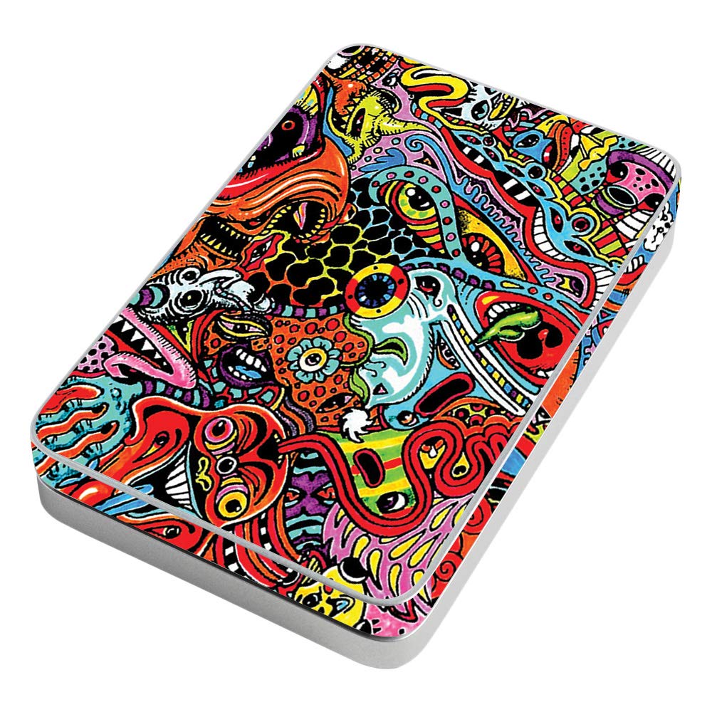 MightySkins Vinyl Decal Wrap Cover for Lifeprint 3x4.5 Hyperphoto Printer - Acid Trippy Design | Protective & Durable Skin | Easy to Apply & Remove | Made in USA | Perfect for Customizing and Protecting Your Photo Printer at Home or Office