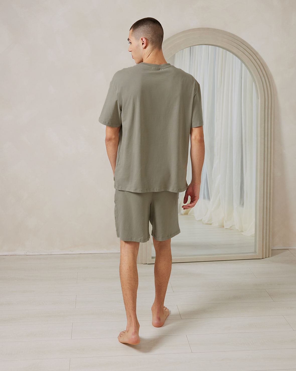 Organic Cotton Crew Neck Short Sleeve Pajama Set for Women - Soft & Breathable Sleepwear - Perfect for Summer Nights & Lounge Wear