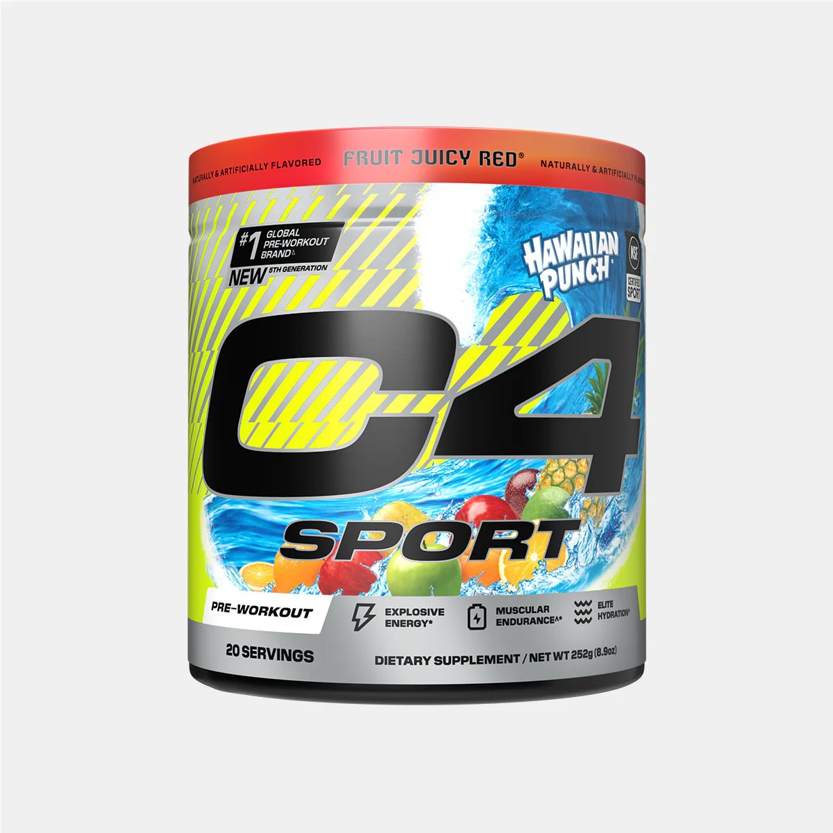 C4 Sport Strength Pre Workout Powder - Energy & Endurance Booster for Gym, Running & Fitness | Caffeine, Beta-Alanine & Creatine Formula for Men & Women