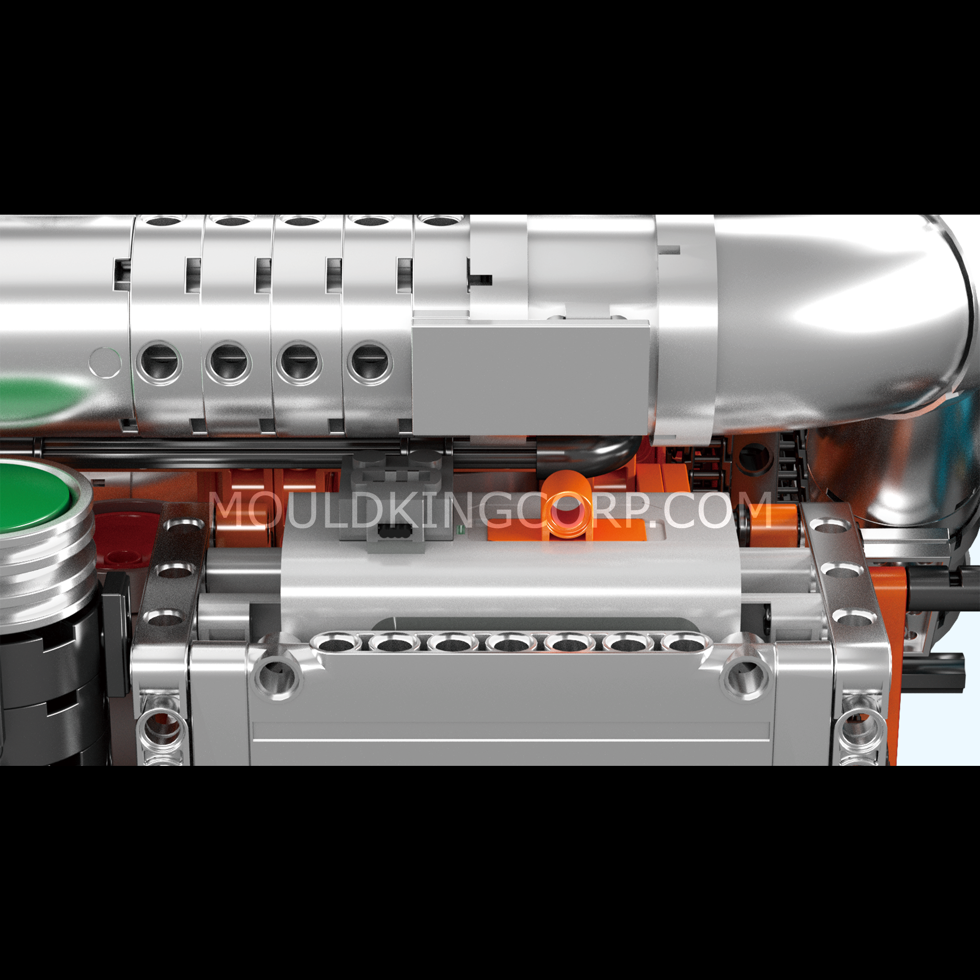 Mould King 10200 Inline 6 Truck Engine & Transmission Building Set - 3,236 Pieces STEM Educational Toy for Adults & Kids - Perfect for Model Building, Engineering Learning & DIY Projects