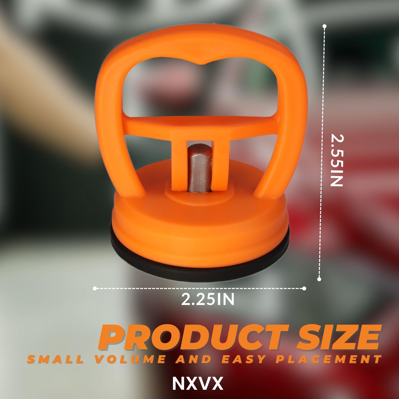 NXVX 2-Pack Small Car Dent Puller with Suction Cups - 2.24 Inch (57mm) Mini Dent Remover Tool Kit for Paintless Repair | Ideal for Car Body Dents, Glass, Tiles & Mirrors | Compact Lifter for DIY Auto, Home & Office Use (2024 New Model)