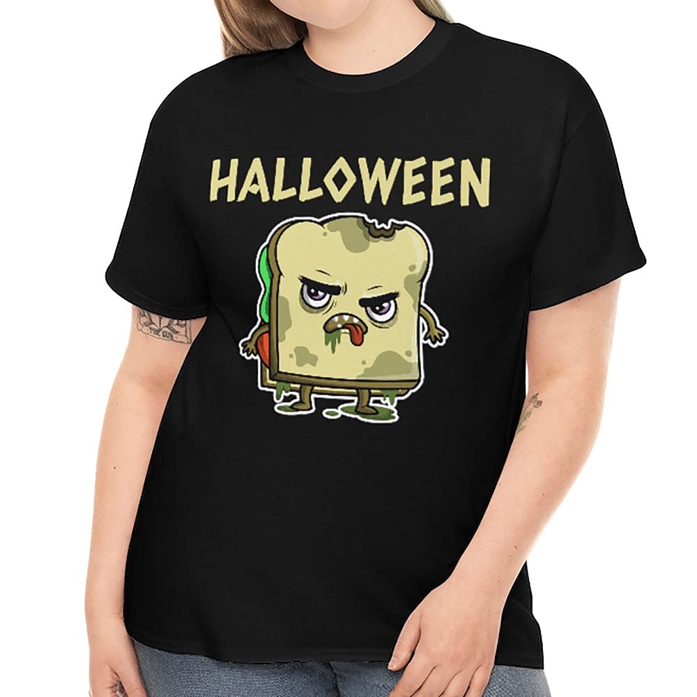 Spooky Halloween Sandwich T-Shirt for Women - Plus Size Funny Food Costume - Perfect for Halloween Parties & Themed Events