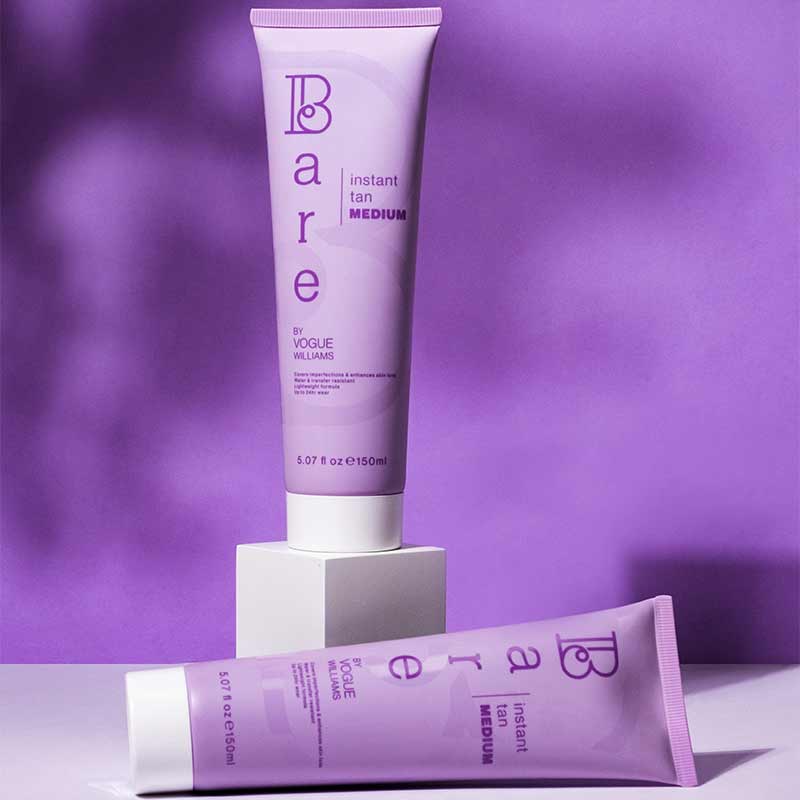 Bare by Vogue Instant Self-Tanning Lotion - Natural Looking Sunless Tan for Face & Body - Perfect for Beach Vacations & Special Occasions
