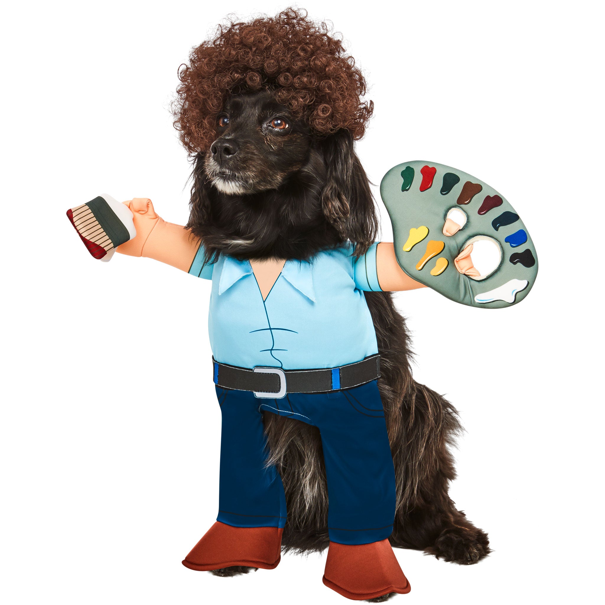 Rubie's Bob Ross Pet Costume - Halloween Dog & Cat Outfit - Funny Pet Costume for Parties & Dress Up