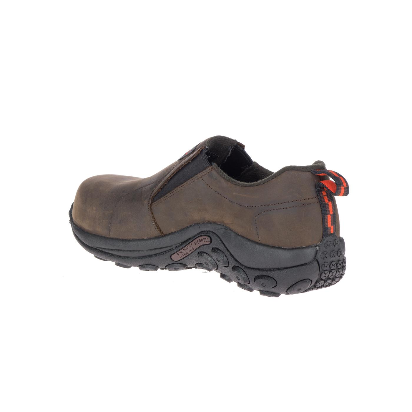 Men's Carbon Fiber Jungle Moc LTR SD Work Shoes - Lightweight Safety Toe for Construction & Outdoor Work - Espresso Brown