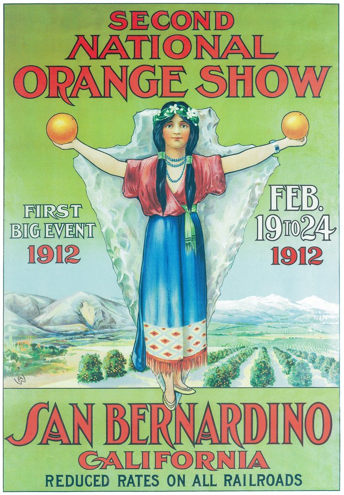 National Orange Show California Poster #4 - 12x18 Wall Art Print for Home & Office Decor - Perfect for Living Room, Bedroom, or Kitchen Wall Decoration