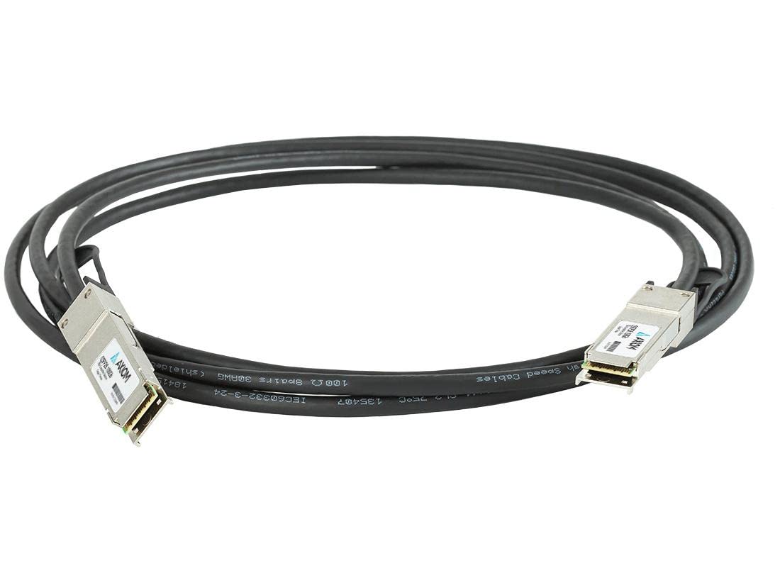 Axiom MA-CBL-100G-3M-AX 100Gbps QSFP28 to QSFP28 Twinaxial Network Cable - 3M (9.84ft) High-Speed DAC Cable for Routers, Switches & Servers - Perfect for Data Centers, Cloud Computing & High-Performance Networking