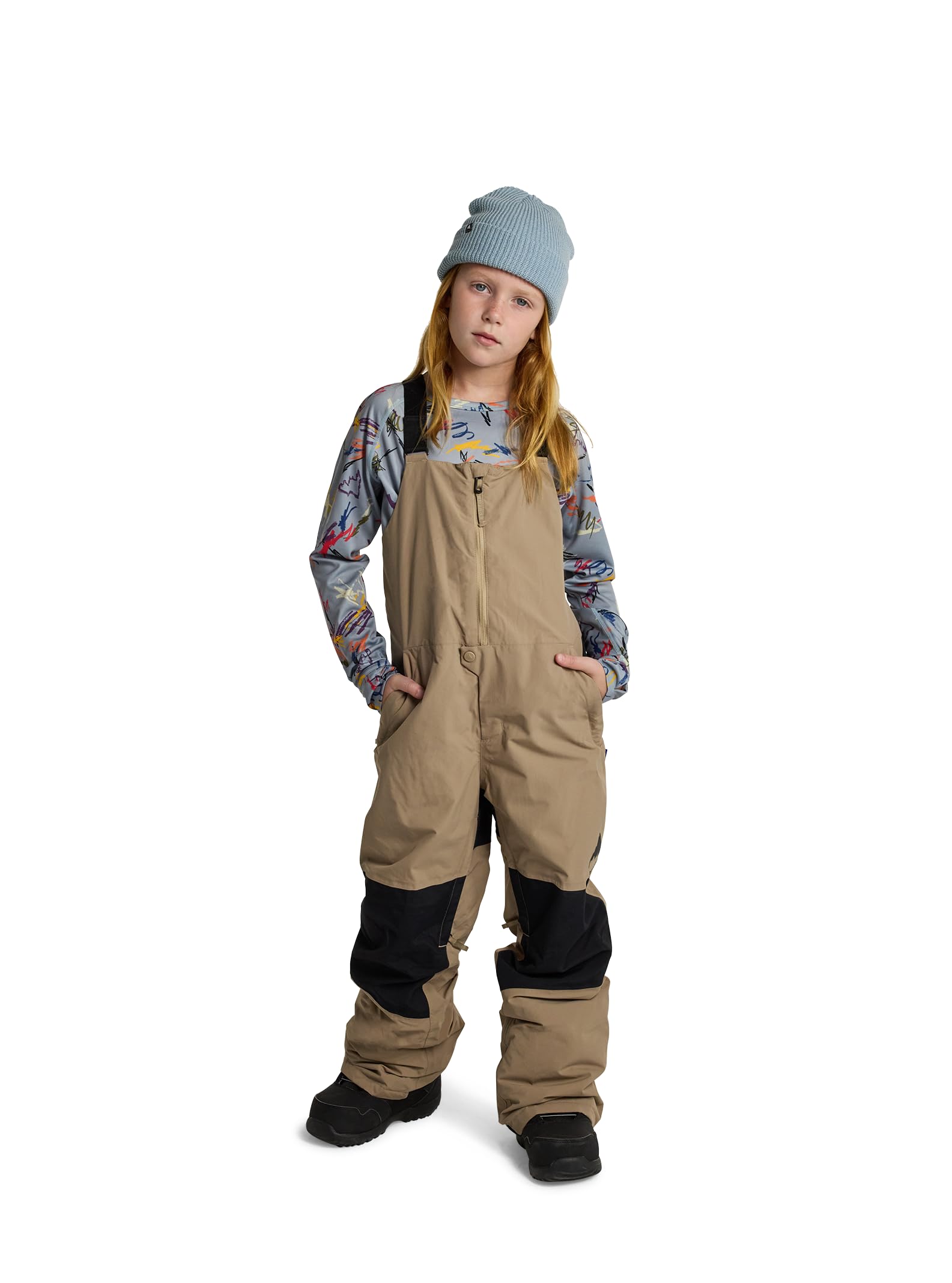 Burton Kids' Skylar 2L Waterproof Snow Bib Pants - Warm & Durable Winter Ski Pants for Boys & Girls - Perfect for Skiing, Snowboarding & Outdoor Winter Activities