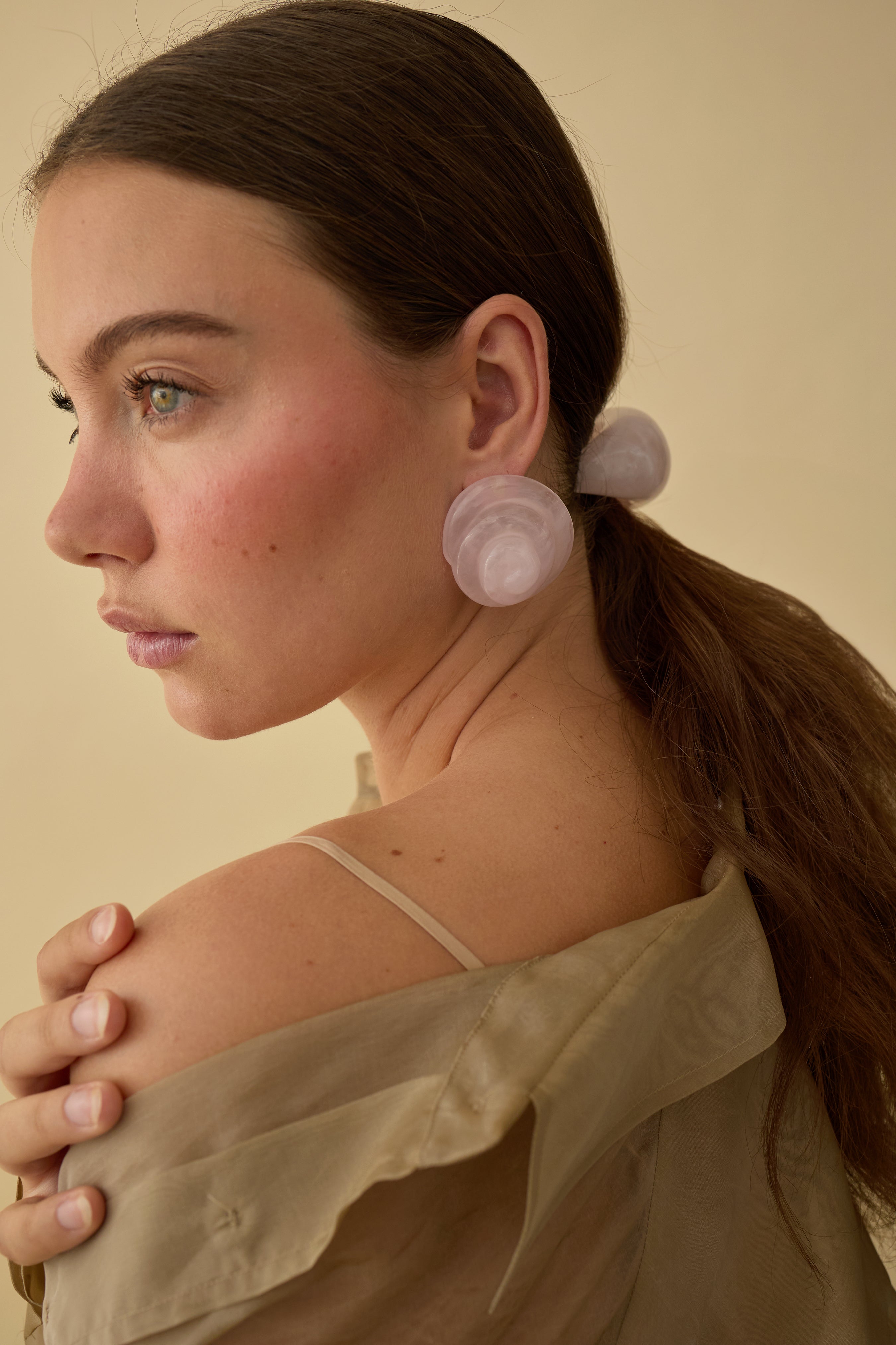 Leila Swirl Earrings for Women - Elegant Dangle Hoop Earrings with Unique Swirl Design | Perfect for Parties, Weddings & Everyday Wear