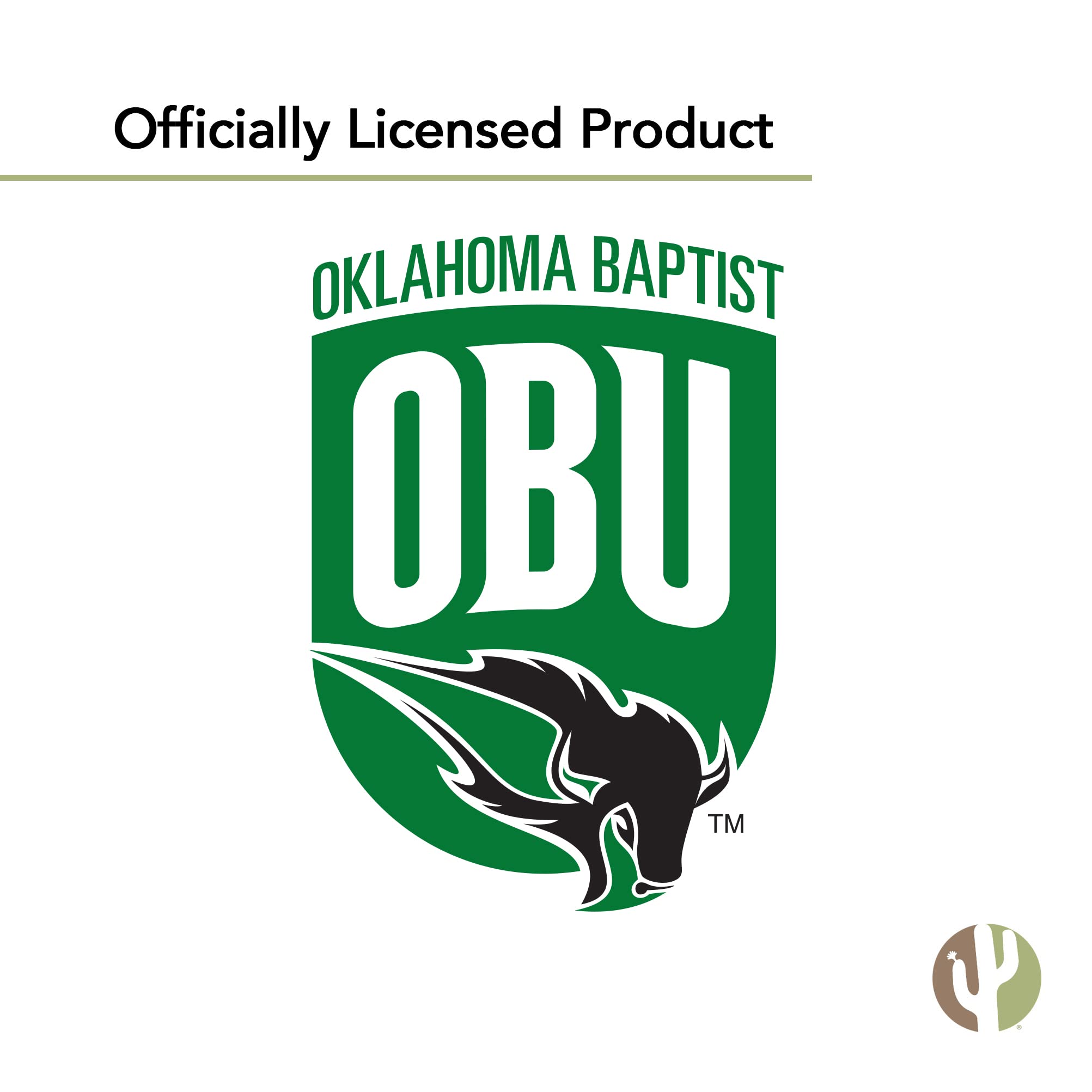 Oklahoma Baptist University OBU Bison Vinyl Decal Sticker - Desert Cactus Design for Laptop, Water Bottle, Car & Scrapbook - Durable Waterproof Decals for College Pride & School Spirit