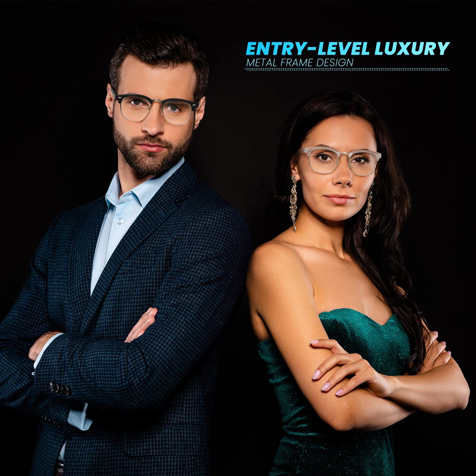 Racico Blue Light Blocking Glasses for Men & Women - Anti Blue Ray Gaming & Computer Use