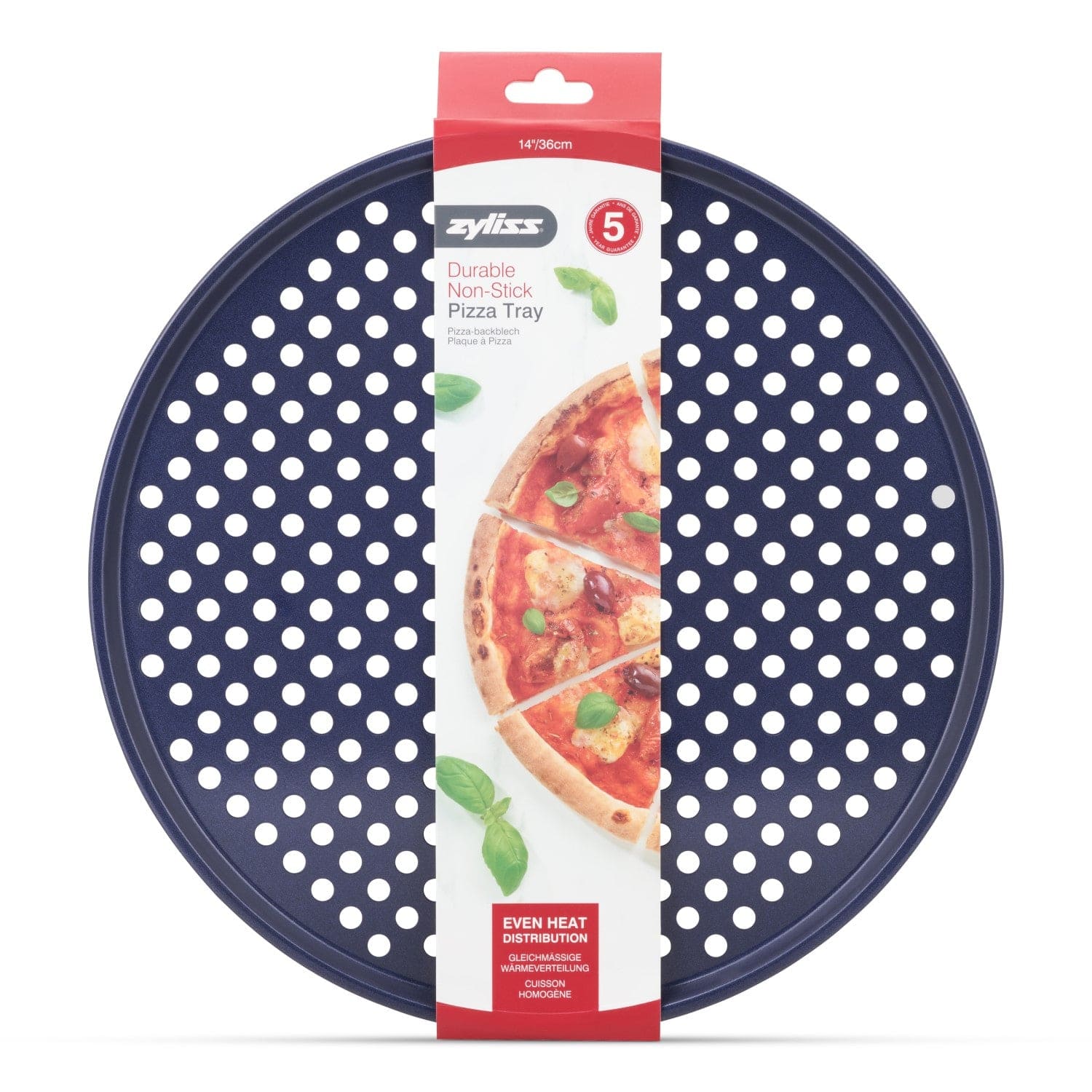 Non-Stick Pizza Pan - Heavy Duty Baking Sheet for Homemade Pizza, Perfect for Oven, Grill & Outdoor Cooking - Ideal for Family Dinners & Parties