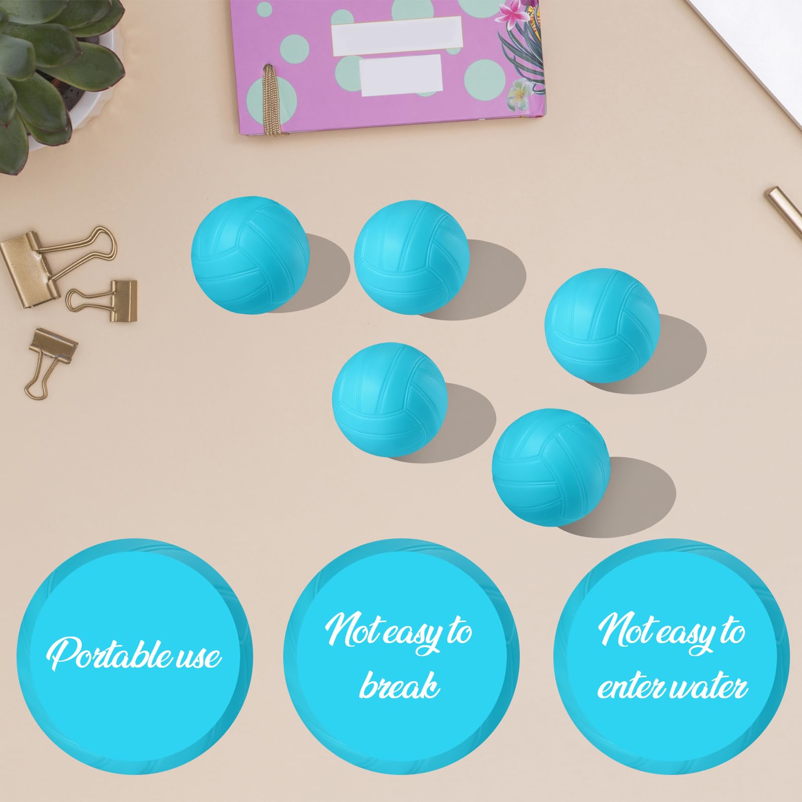 4 Inch Mini Volleyball - 1PCS Small Volleyball for Roundnet Game, Practice, Training - Perfect Gift for Players, Teens, Team Sports - Great for Pool, Beach, Stadium & Backyard Games