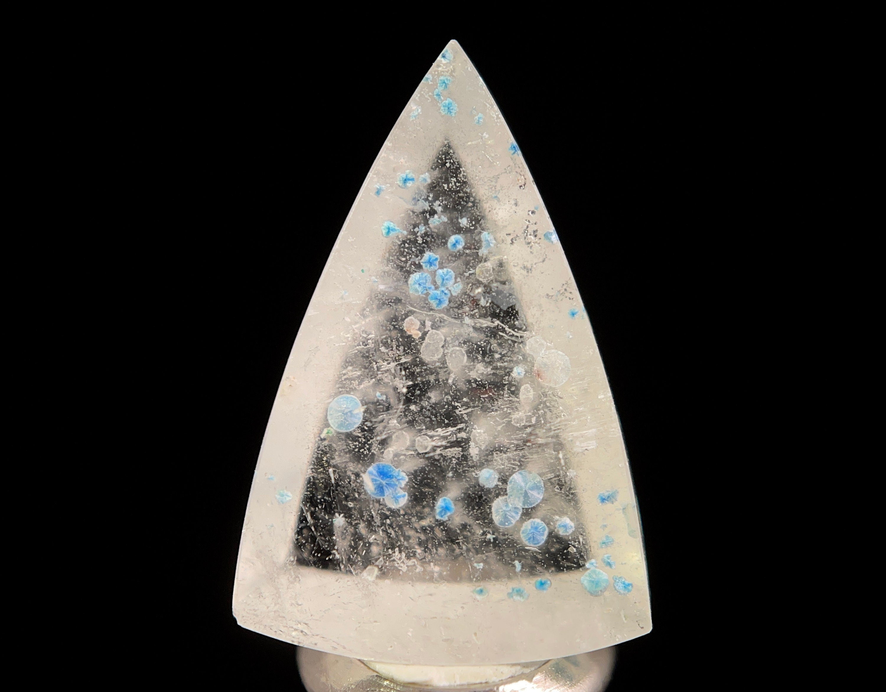 GILALITE Crystal Cabochon - Medusa Paraiba Quartz Gemstone Dots & Triangle Stones for Jewelry Making (50881) - Perfect for DIY Pendants, Earrings & Wire Wrapping Projects