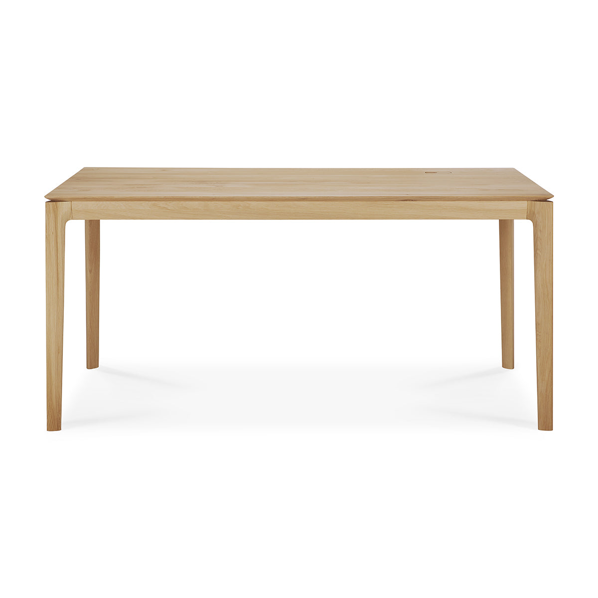Modern Oak Rectangle Desk with Cable Management - 160cm Home Office Desk for Work & Study | Durable & Stylish Workspace Solution