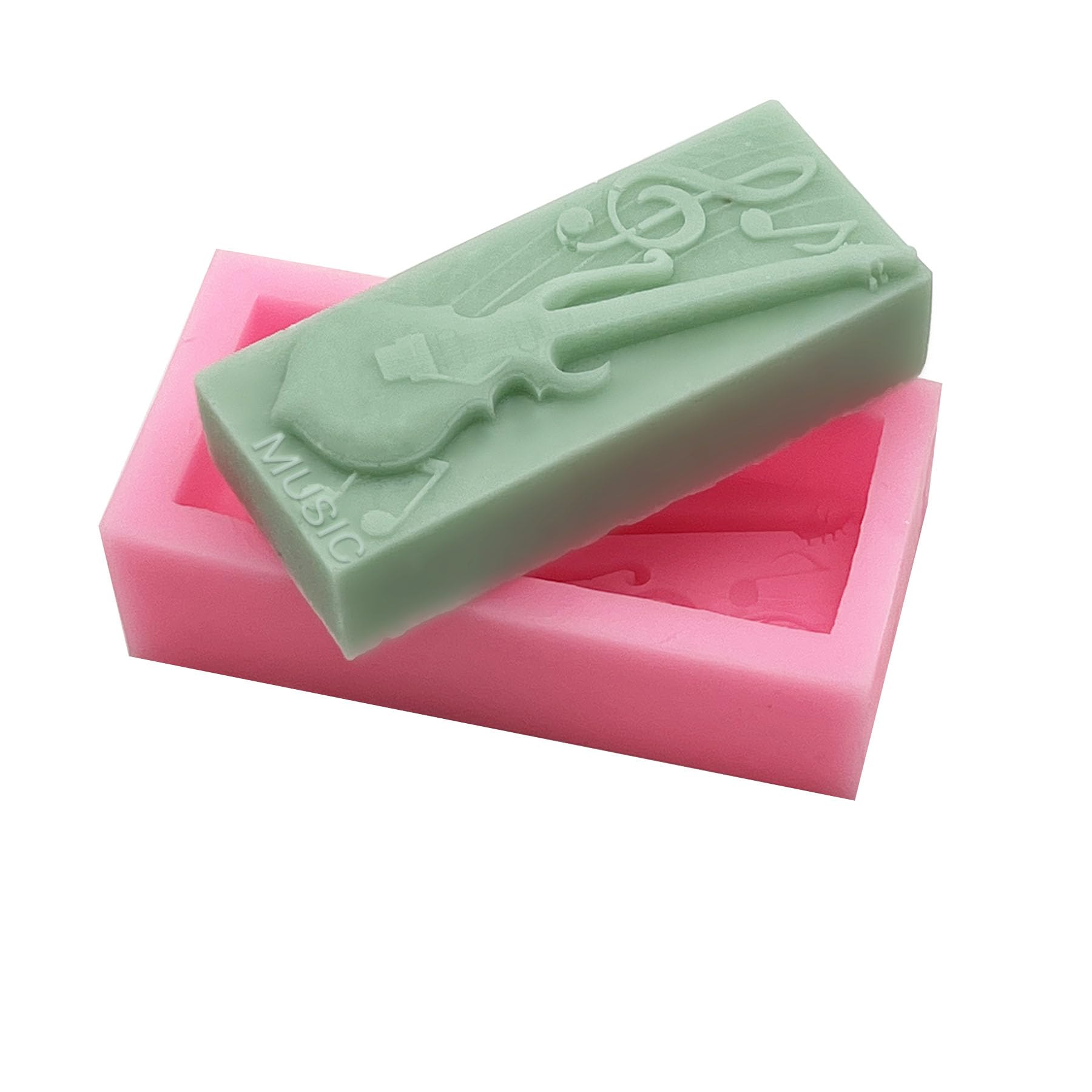Premium Bass Electric Guitar Silicone Molds for Soap, Candle, Resin & Art Crafts - DIY Home Decor, Gift Making & Creative Projects