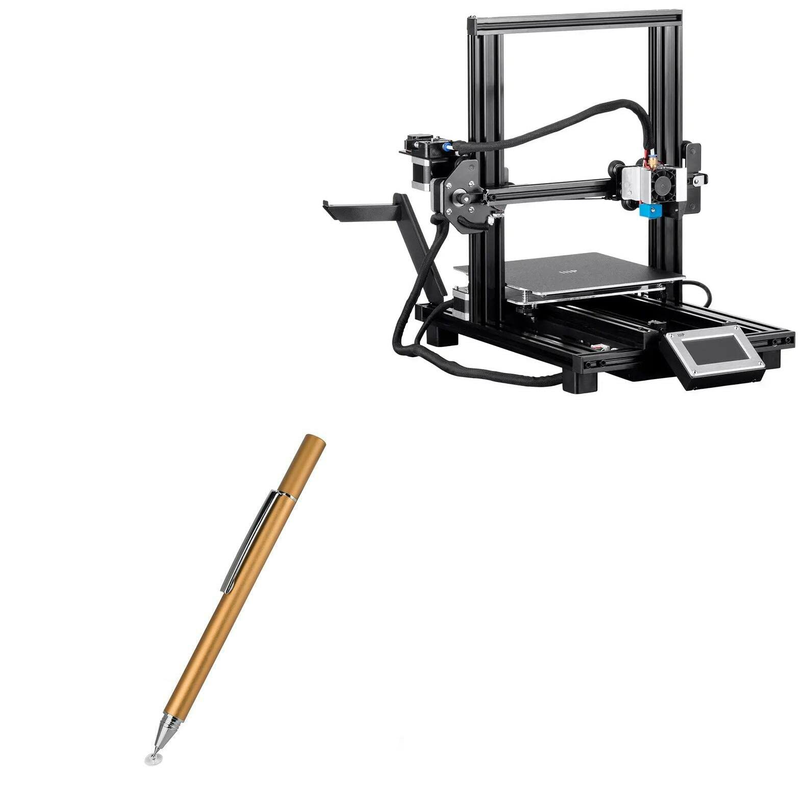 BoxWave FineTouch Capacitive Stylus Pen for Monoprice MP10 Mini 3D Printer - Super Precise Stylus with Champagne Gold Finish | Perfect for 3D Printing, Drawing & Touchscreen Navigation