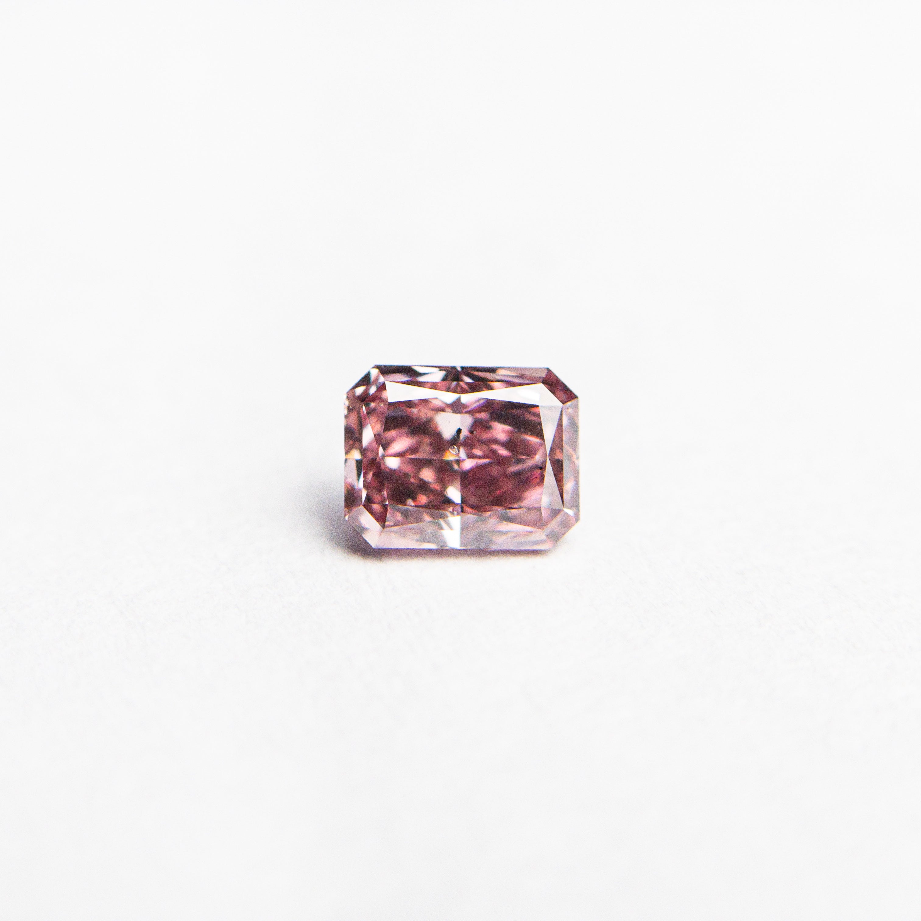 0.30ct GIA Certified Fancy Pink SI2 Diamond - 4.22x3.28x2.29mm Cut Corner Rectangle Brilliant Cut for Engagement Rings & Fine Jewelry