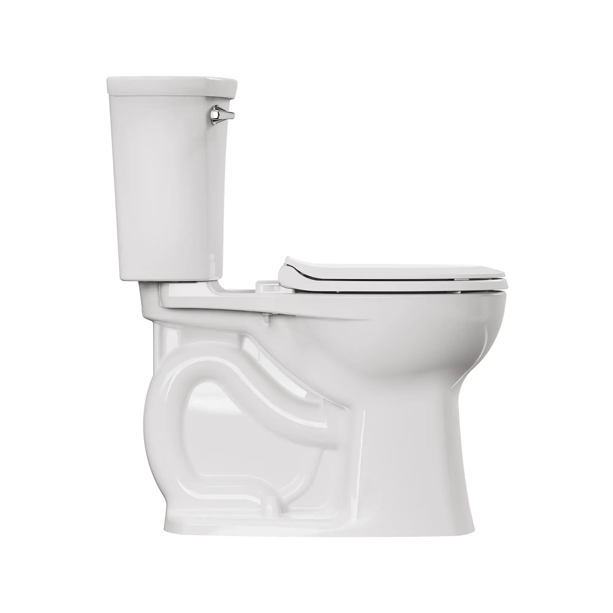 Edgemere® 1.28 GPF Water-Saving Round Front Toilet with Soft-Close Seat & Wax Ring - Compact Bathroom Solution for Small Spaces & Apartments