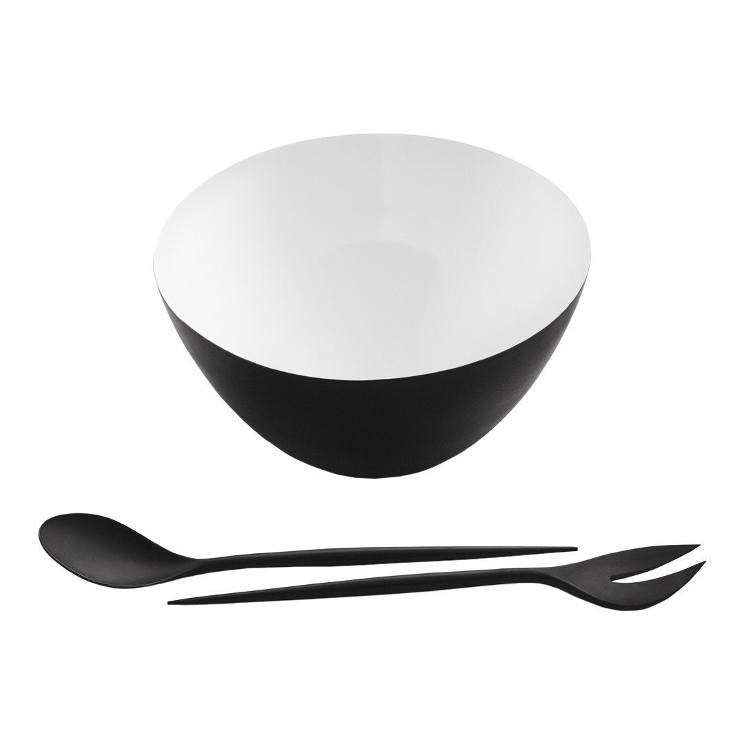 Premium Krenit Salad Serving Set - 8-Piece Stainless Steel Salad Tongs & Forks - Ideal for Dinner Parties, BBQs, and Buffets