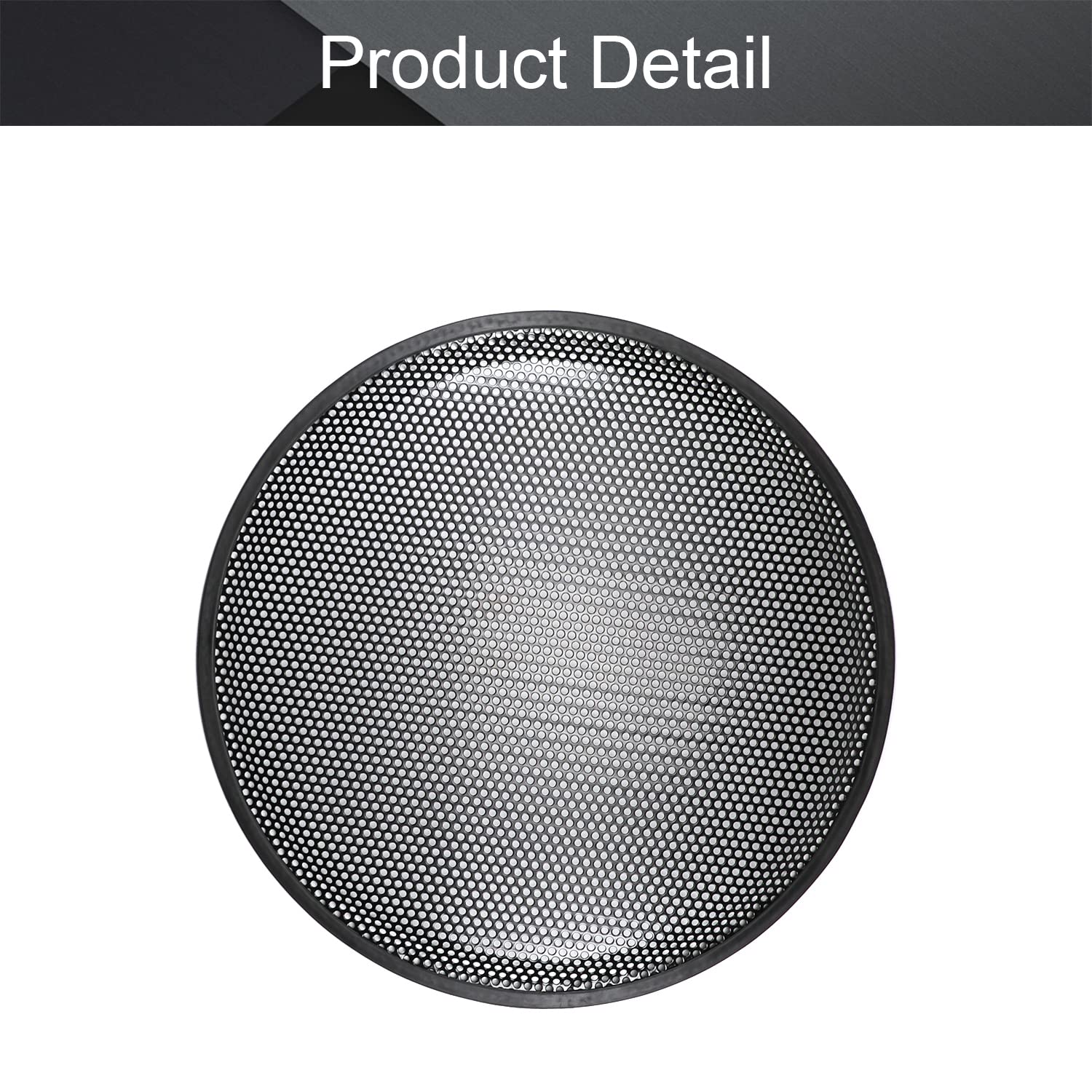 Fielect 4Pcs 15 Inch Car Audio Speaker Grill Covers - Black Waffle Subwoofer Grille Protector for Enhanced Sound Protection | Perfect for Car Audio Systems, Home Theaters & DIY Speaker Projects