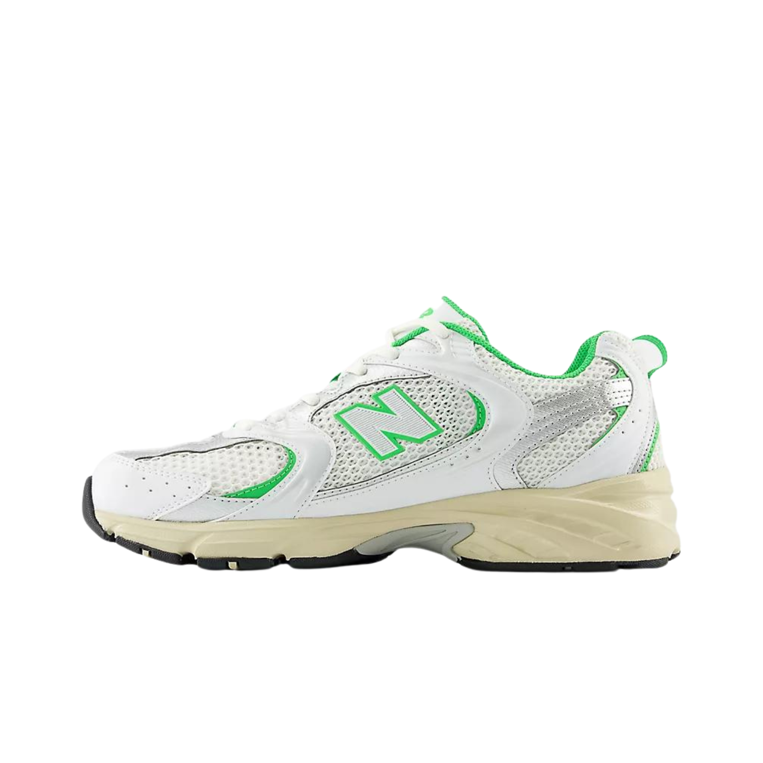 New Balance 530 Running Shoes for Men & Women - White Palm Leaf Colorway - Lightweight Cushioned Sneakers for Jogging, Gym Workouts & Casual Wear