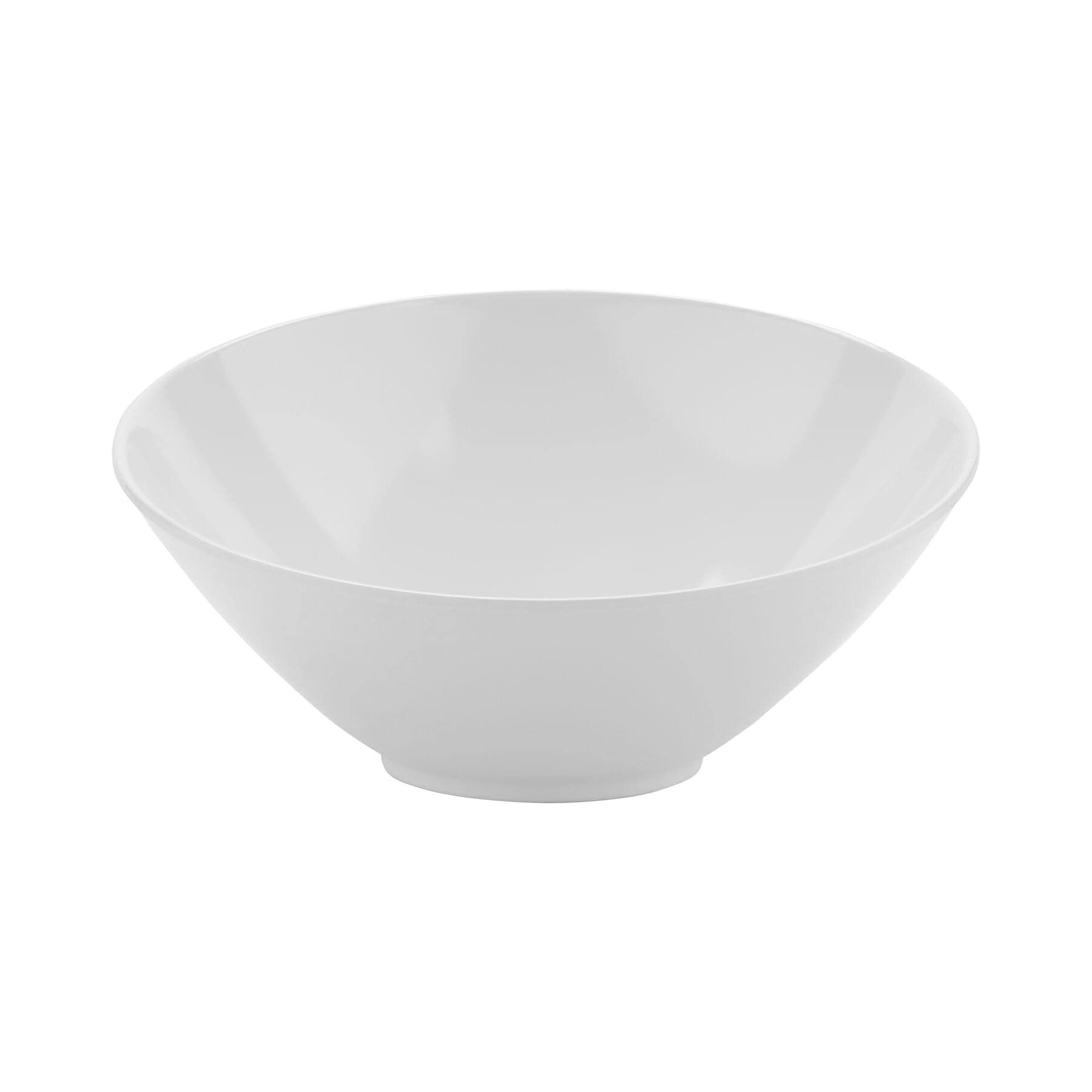G.E.T. B-786-W White Angled Cascading Serving Bowl - 12 Ounce (6.5 Inch) - Perfect for Salads, Snacks, Pasta, Appetizers & Party Food Display - Elegant Tableware for Dining, Entertaining & Home Decor