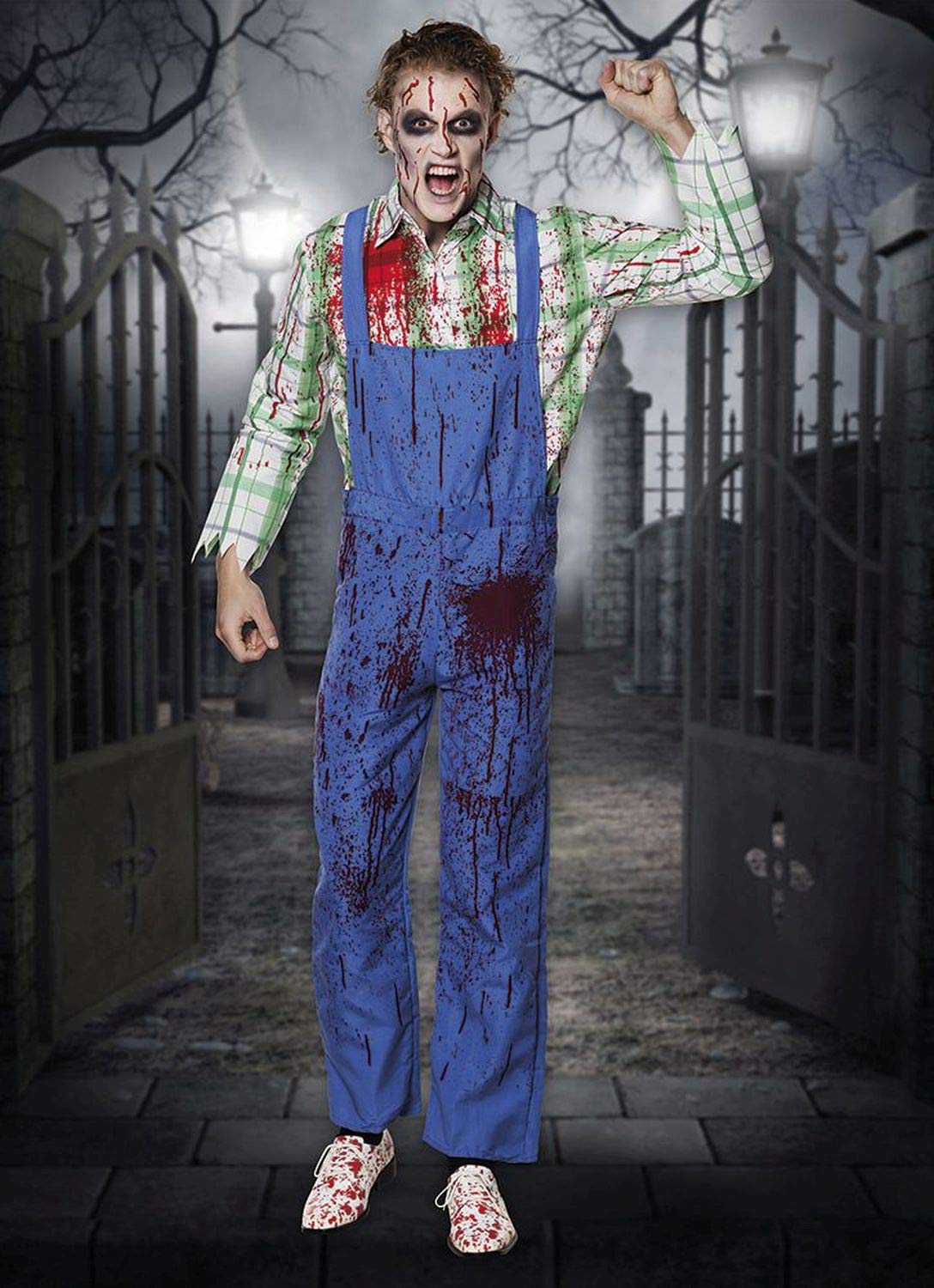 Boland 79116 Adult Halloween Costume - Bob The Killer (Size 54/56) | Scary Horror Outfit for Cosplay & Halloween Parties