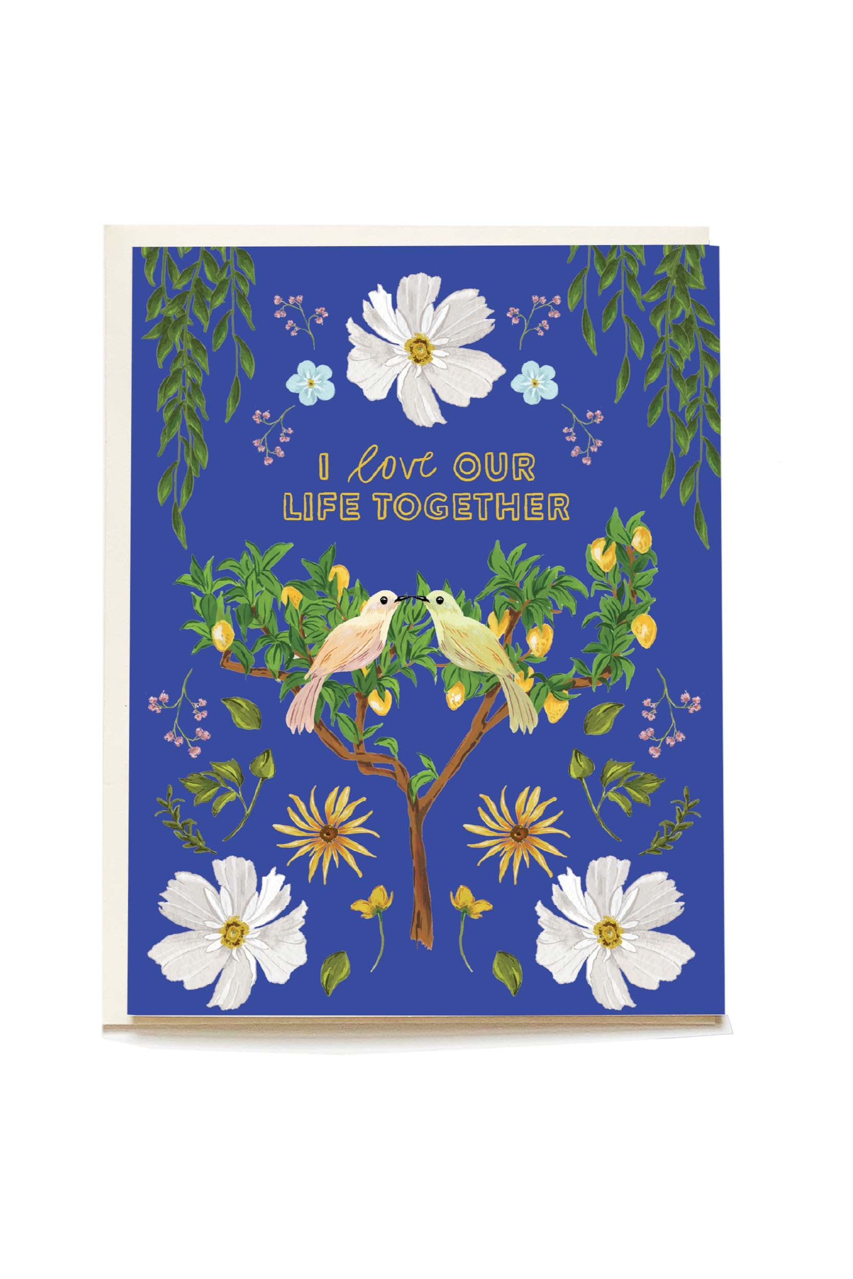 Romantic Love Birds Anniversary Card - Perfect for Couples, Husband & Wife - Ideal for Wedding Anniversaries, Valentine's Day & Special Occasions
