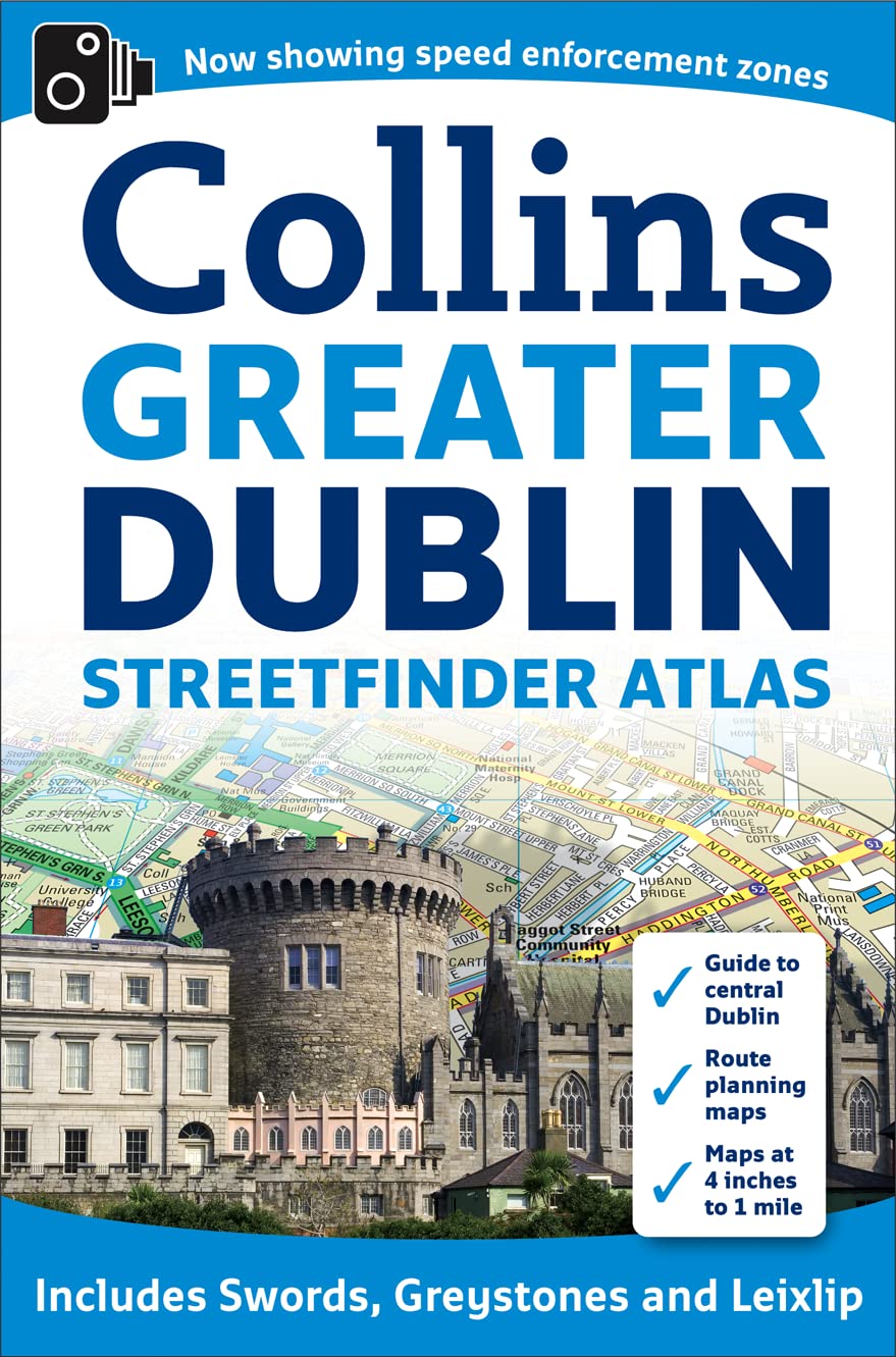 Collins Greater Dublin Streetfinder Atlas - Detailed Travel Guide & Street Maps for Dublin | Perfect for Tourists, Hikers & City Explorers