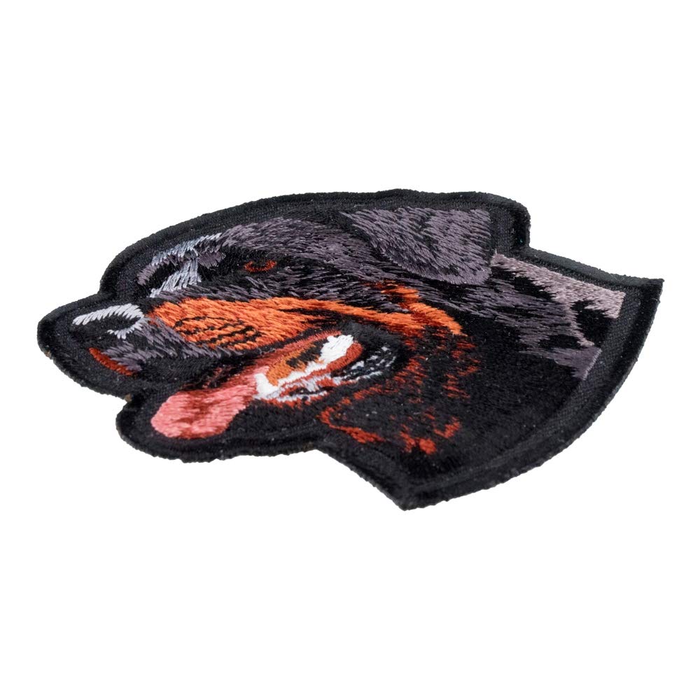 Premium Rottweiler Iron-On Dog Patch - Embroidered Animal Patches for Jackets, Hats & Backpacks - Perfect for Pet Lovers & DIY Clothing Customization