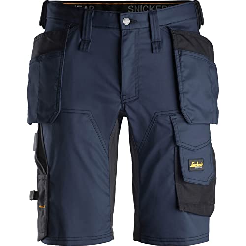 Snickers Workwear AllroundWork Slim Fit Stretch Work Shorts with Holster Pockets 6141 - Durable Men's Work Shorts for Construction, Landscaping & Outdoor Jobs