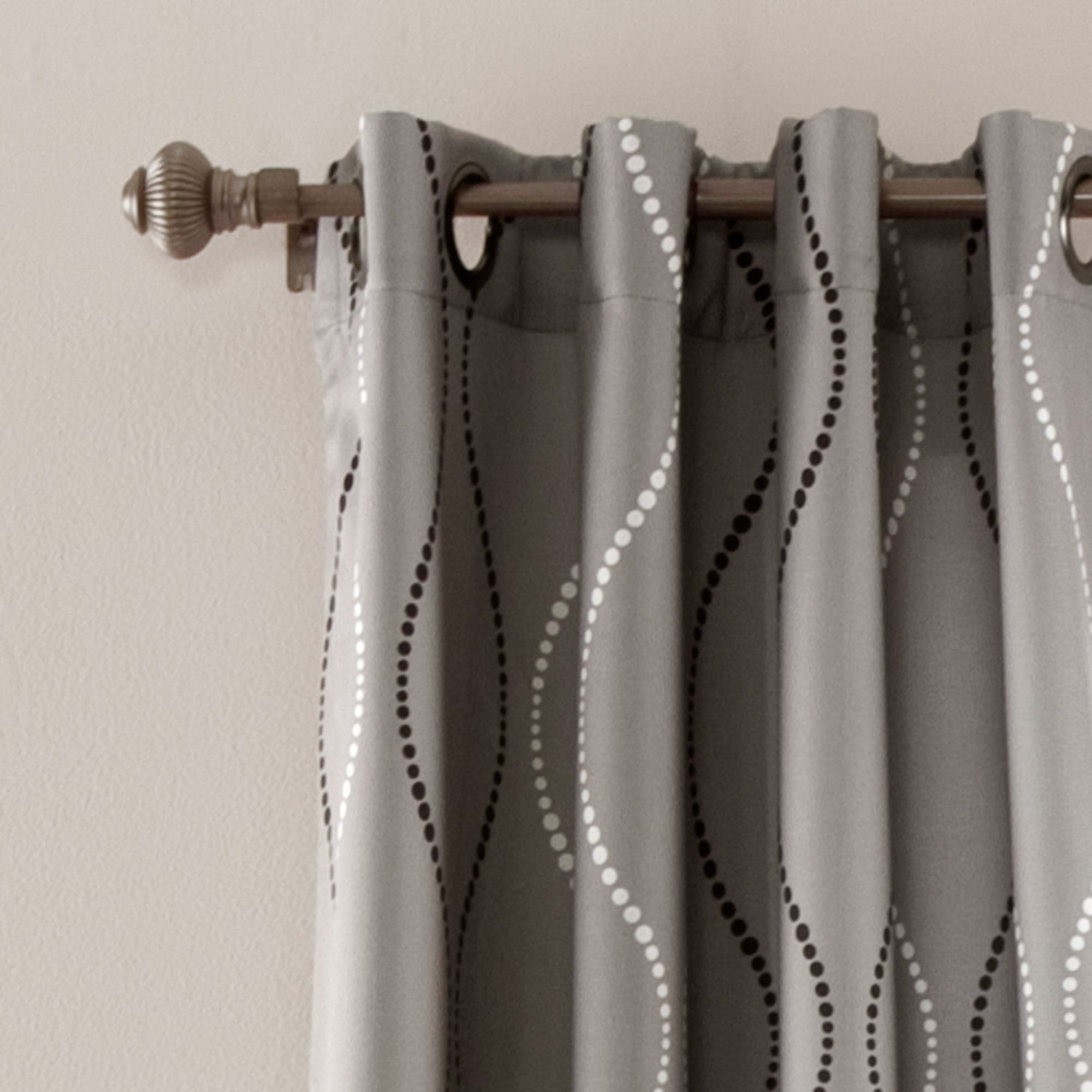 Swirl Light Filtering Window Curtains - Soft Sheer Drapes for Living Room & Bedroom - Sun Protection & Privacy Window Treatments