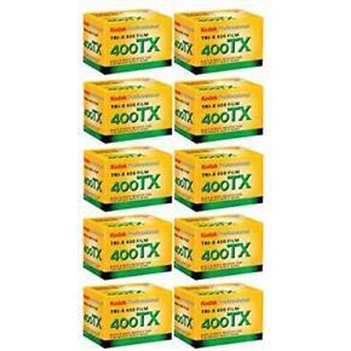 Kodak Professional Tri-X 400 Black & White Negative Film 10 Pack - Perfect for Street Photography, Portraits & Low Light Shooting