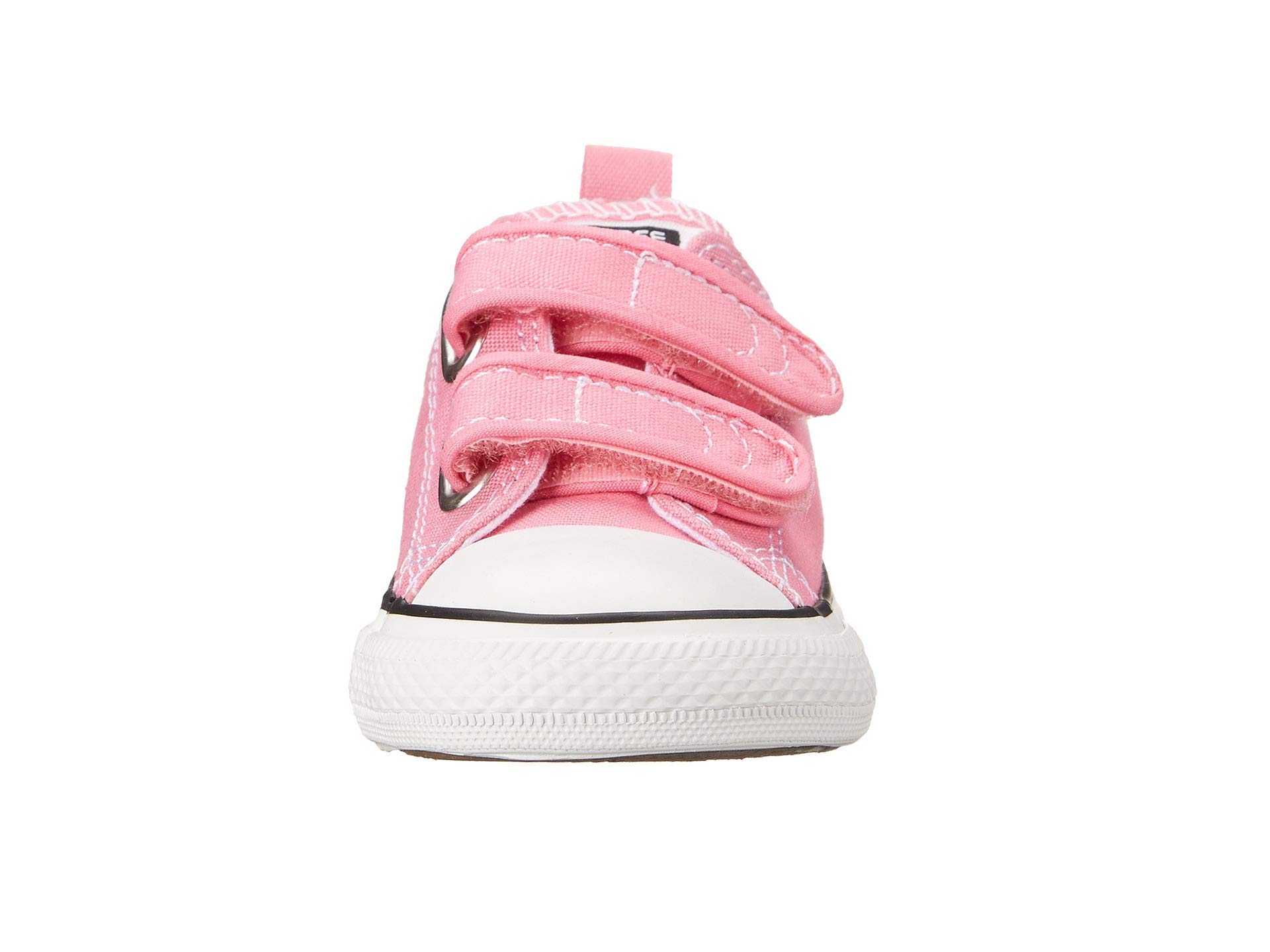 Converse Toddler Girls' Pink Velcro Sneakers Size 10 - Comfortable Casual Shoes for Playground & Everyday Wear