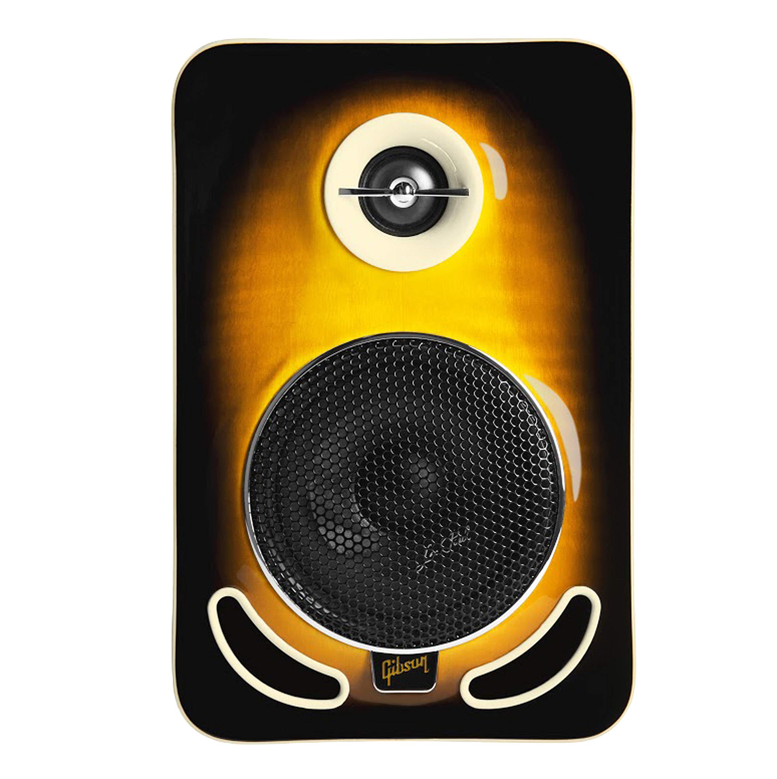 Gibson Pro Audio LP4TB-NA Les Paul 4-Inch Studio Monitor Speakers - Tobacco Burst Finish | Professional Studio & Home Recording Monitors for Music Production & Audio Mixing