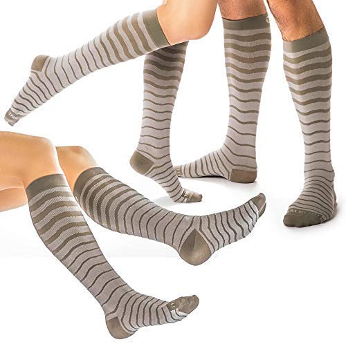 Compression Socks for Women & Men - 3 Pairs for Running & Travel