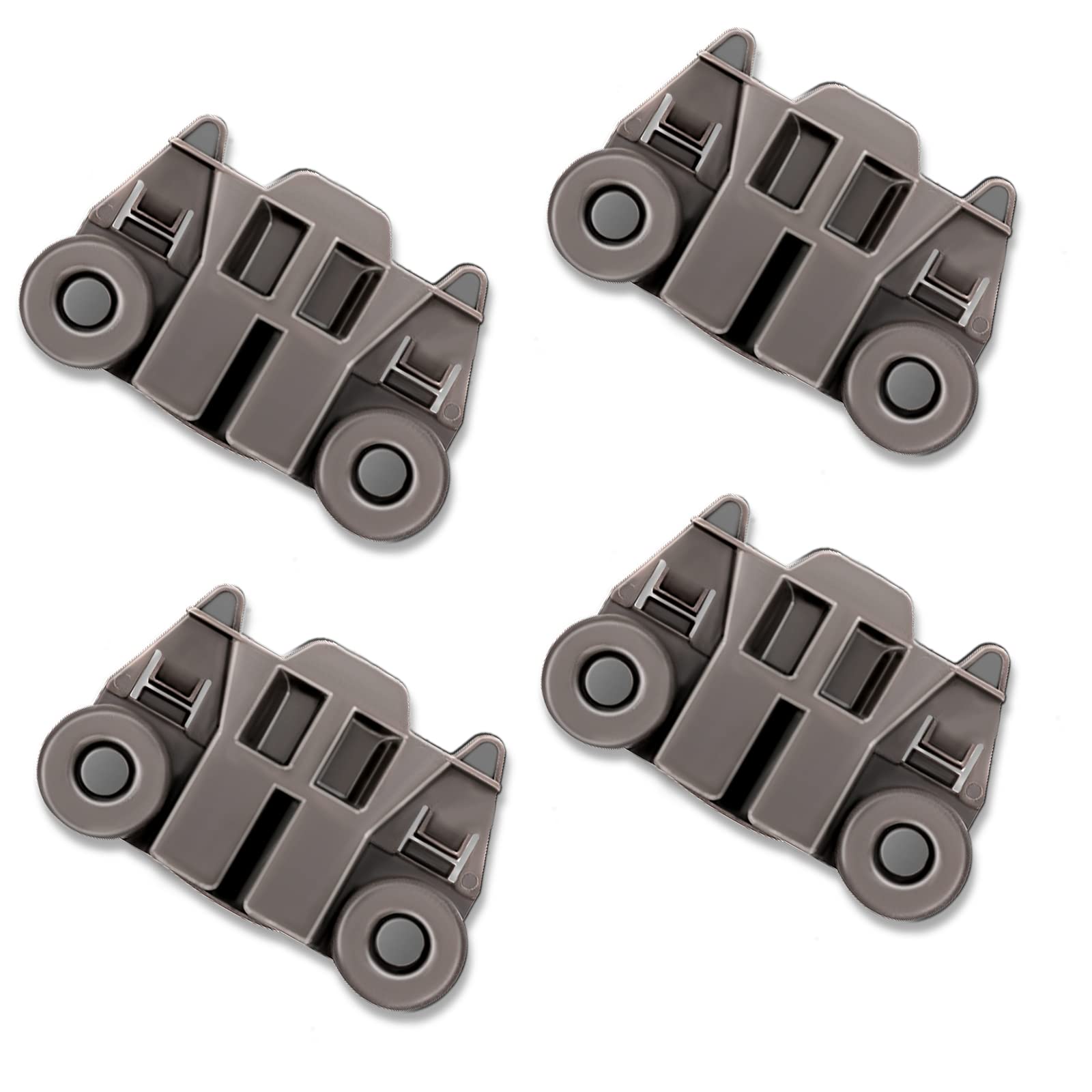 UPGRADED 4-Pack Dishwasher Wheels Replacement for Whirlpool, Kenmore, Maytag, Kitchenaid – Compatible with EAP11750057, W10195417, PS11750057, AP6016764, AP4538395 – Lower Rack Rollers for Smooth Gliding & Quiet Operation – Perfect for Kitchen Appliance Maintenance & Repair
